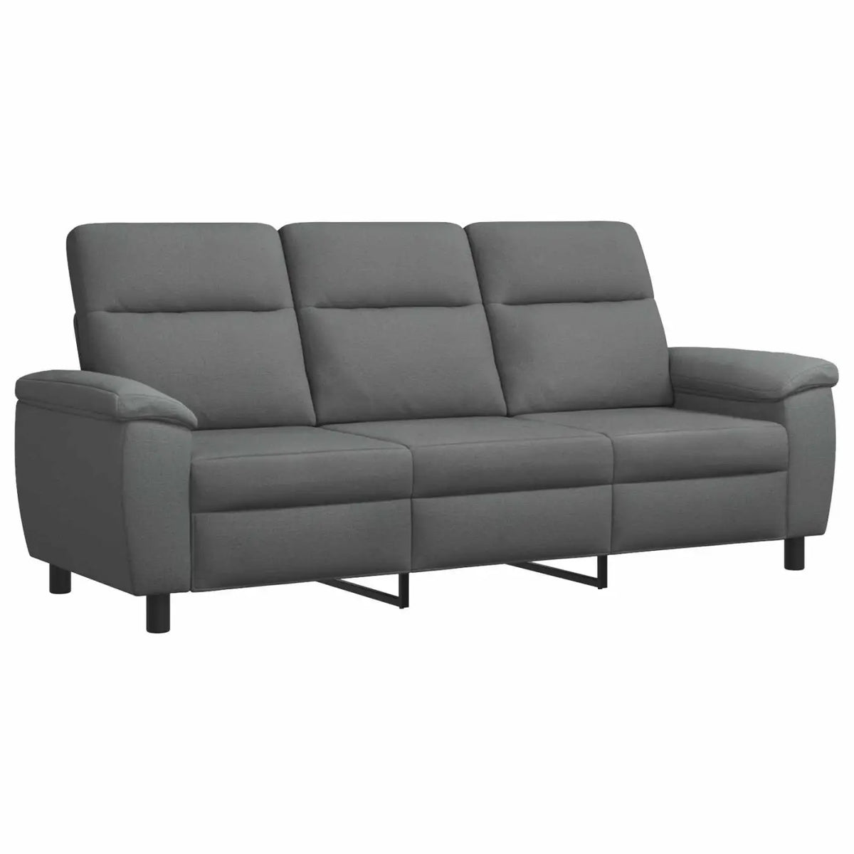 Canapé Gris foncé 214 x 90 x 95 cm Tissu - XIOS