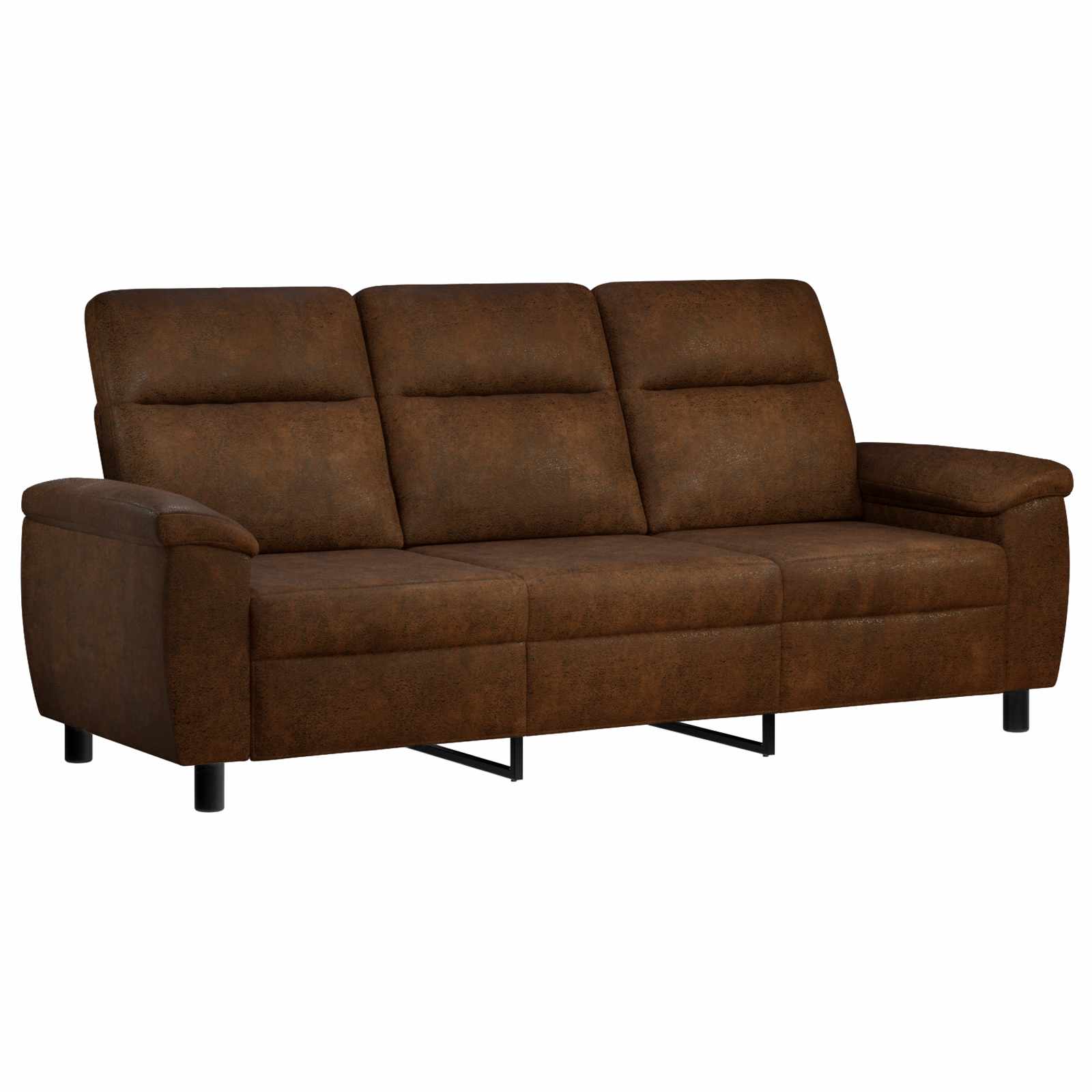 Canapé Marron 214 x 90 x 95 cm Simili daim - XIOS