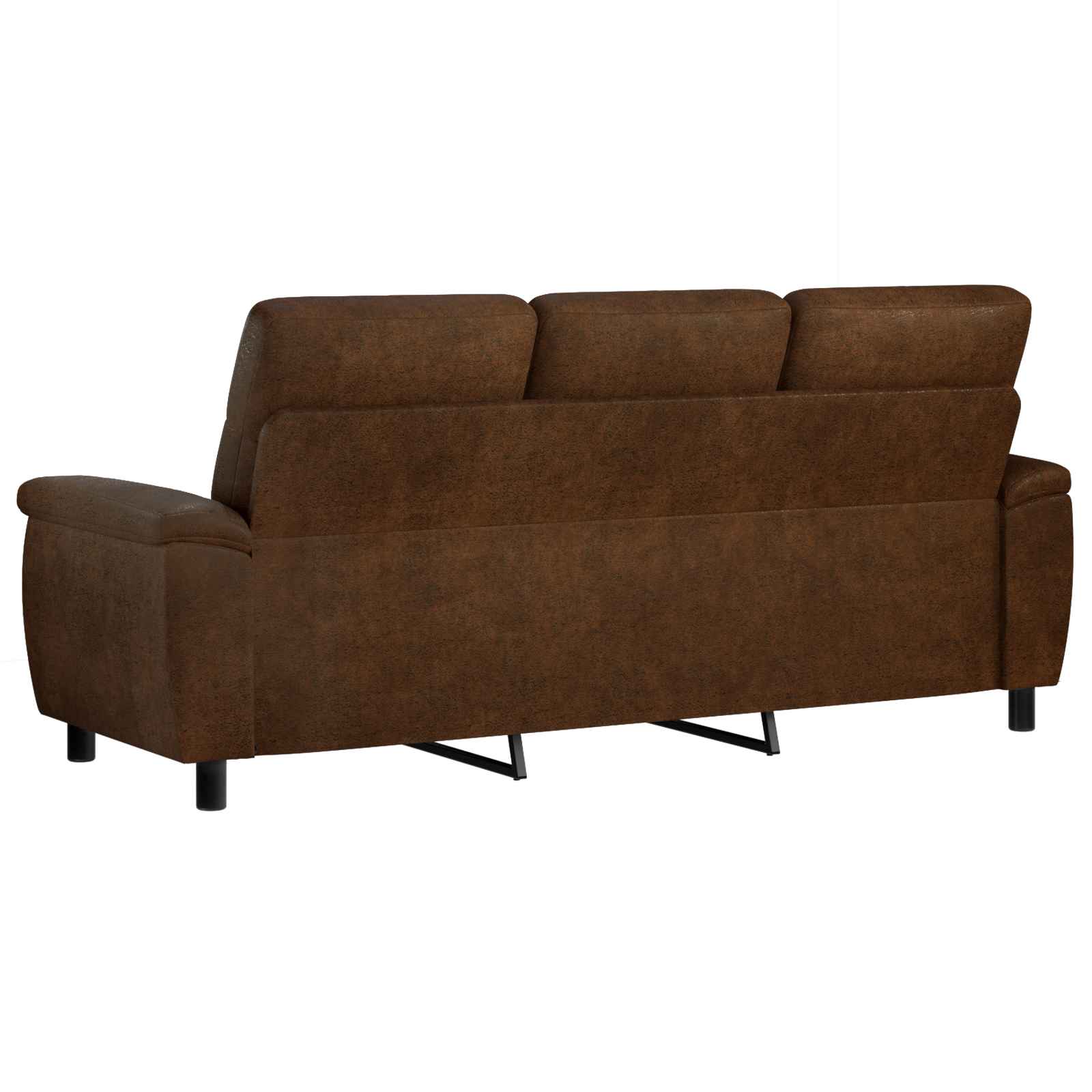 Canapé Marron 214 x 90 x 95 cm Simili daim - XIOS