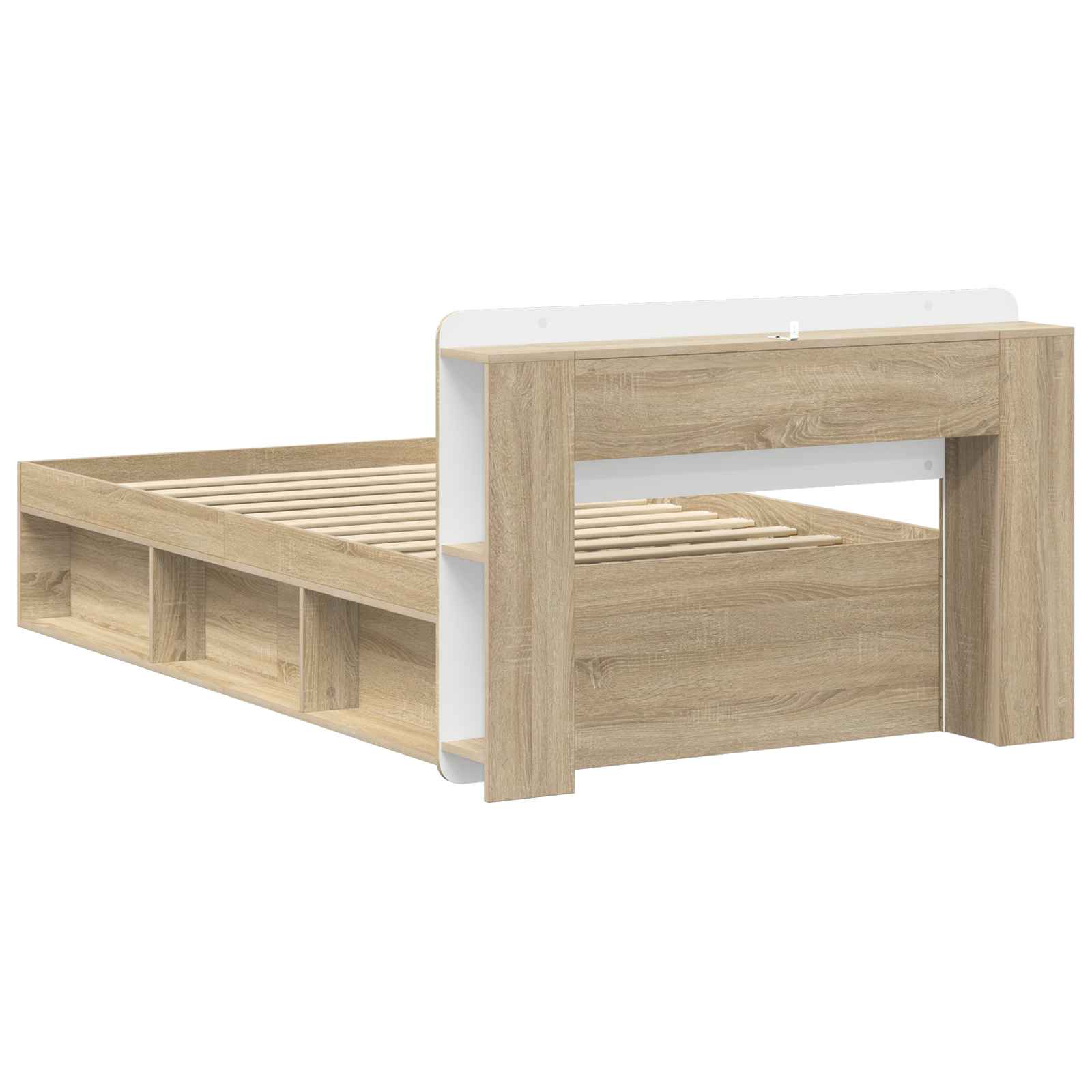 Cadre de lit avec rangement Chêne Sonoma 80 x 200 cm