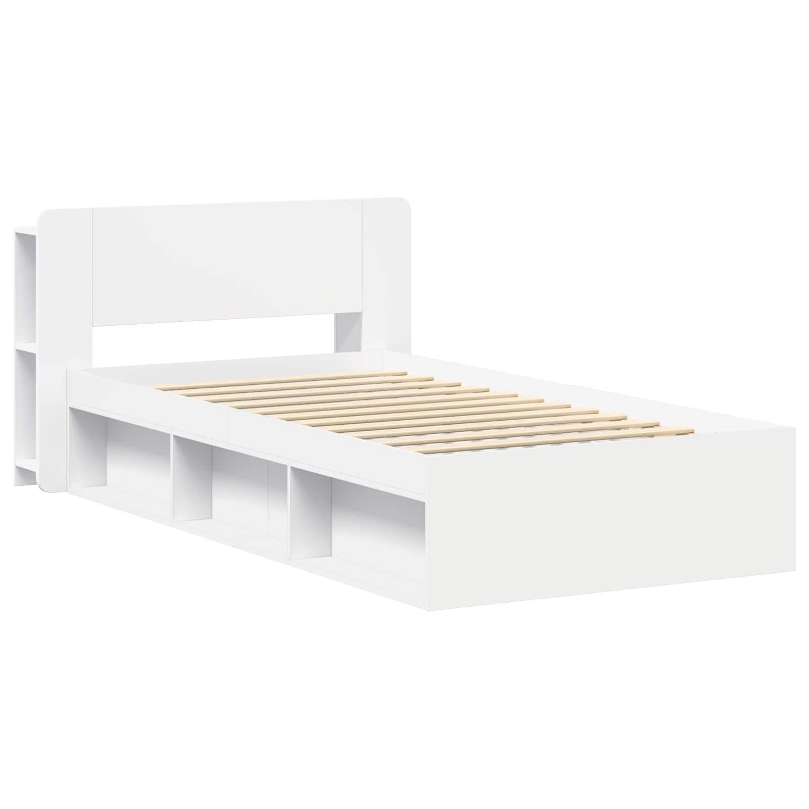 Cadre de lit avec rangement Blanc 80 x 200 cm Bois d'ingénierie - XIOS