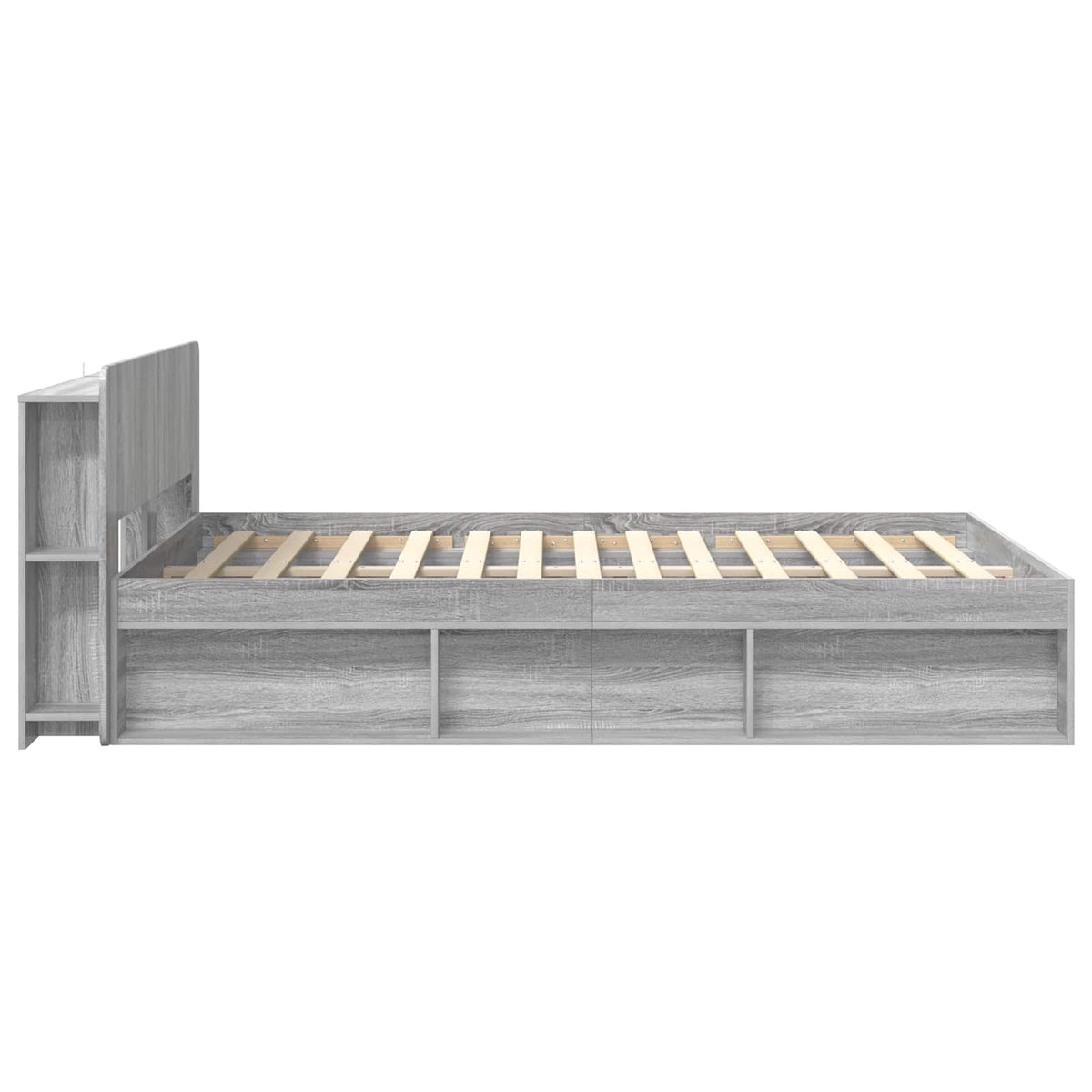 Cadre de lit avec rangement Sonoma gris 160 x 200 cm