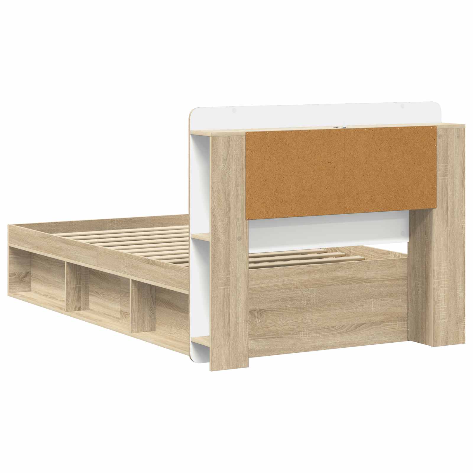Cadre de lit avec rangement Chêne Sonoma 90 x 190 cm - XIOS