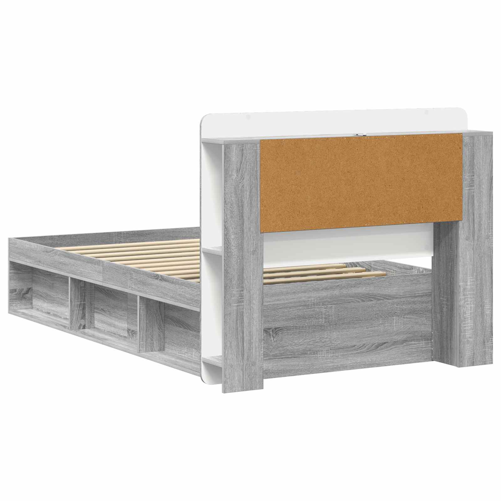 Cadre de lit avec rangement Sonoma gris 100 x 200 cm