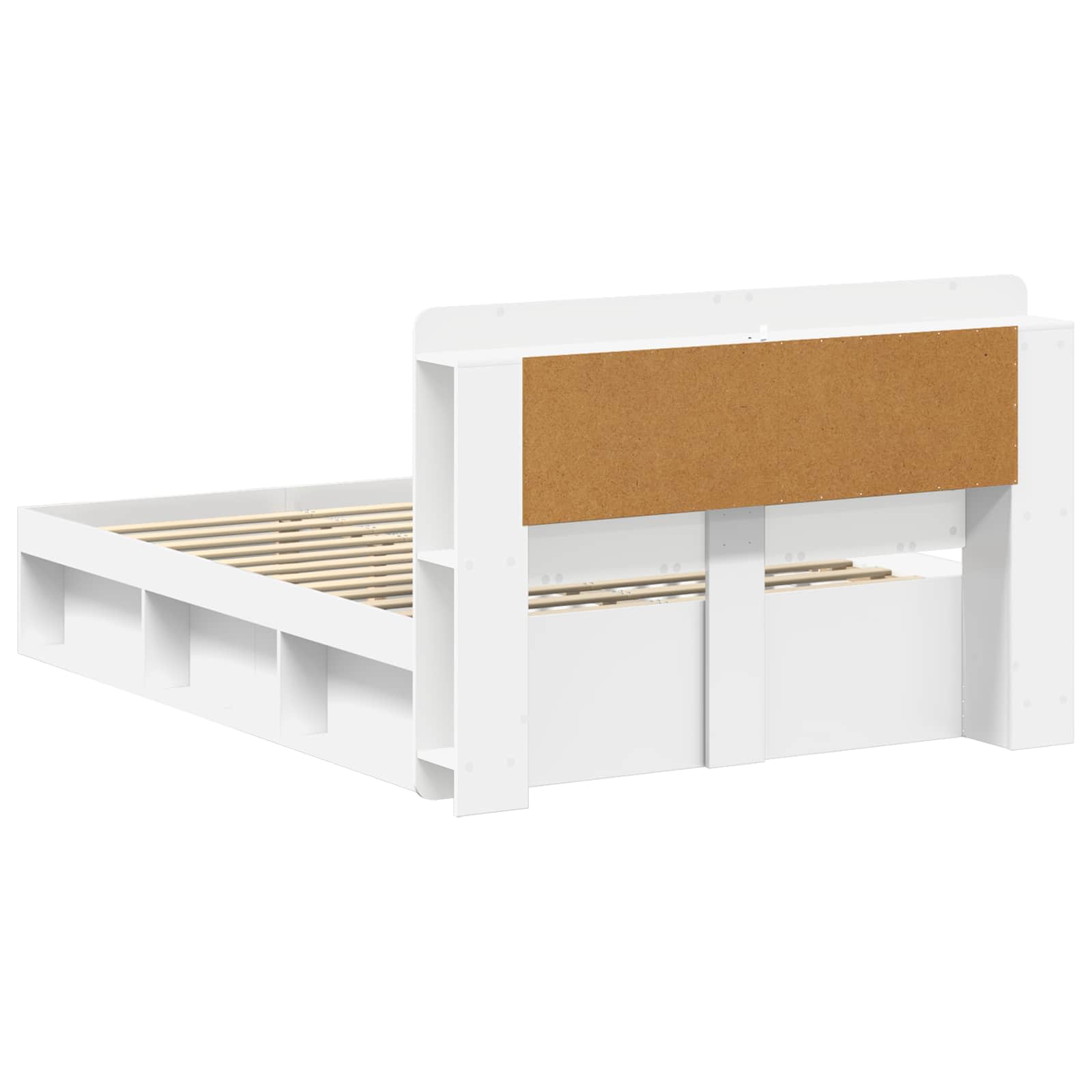 Cadre de lit avec rangement avec tête de lit Blanc 160 x 200 cm - XIOS