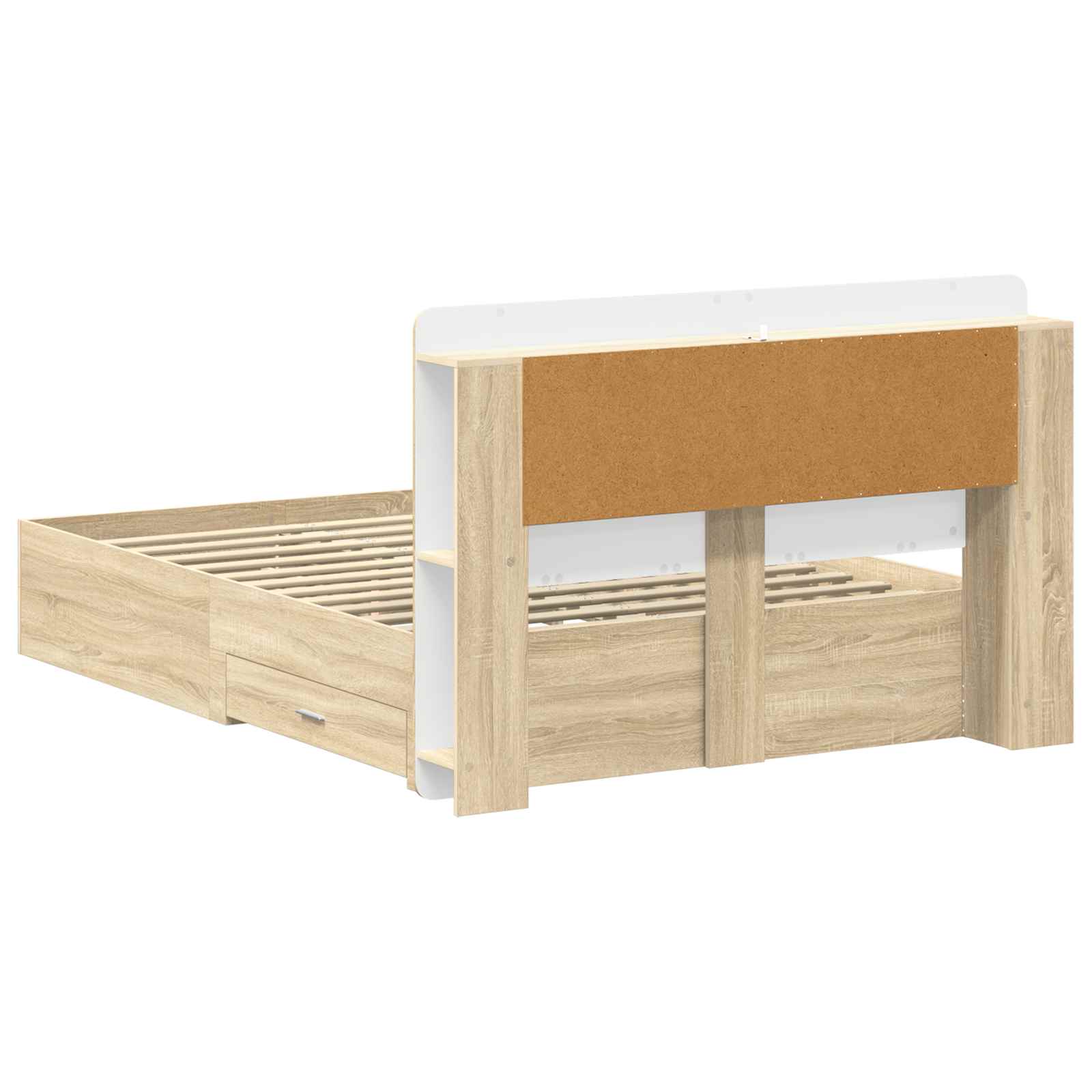 Cadre de lit avec rangement Chêne Sonoma 150 x 200 cm - XIOS