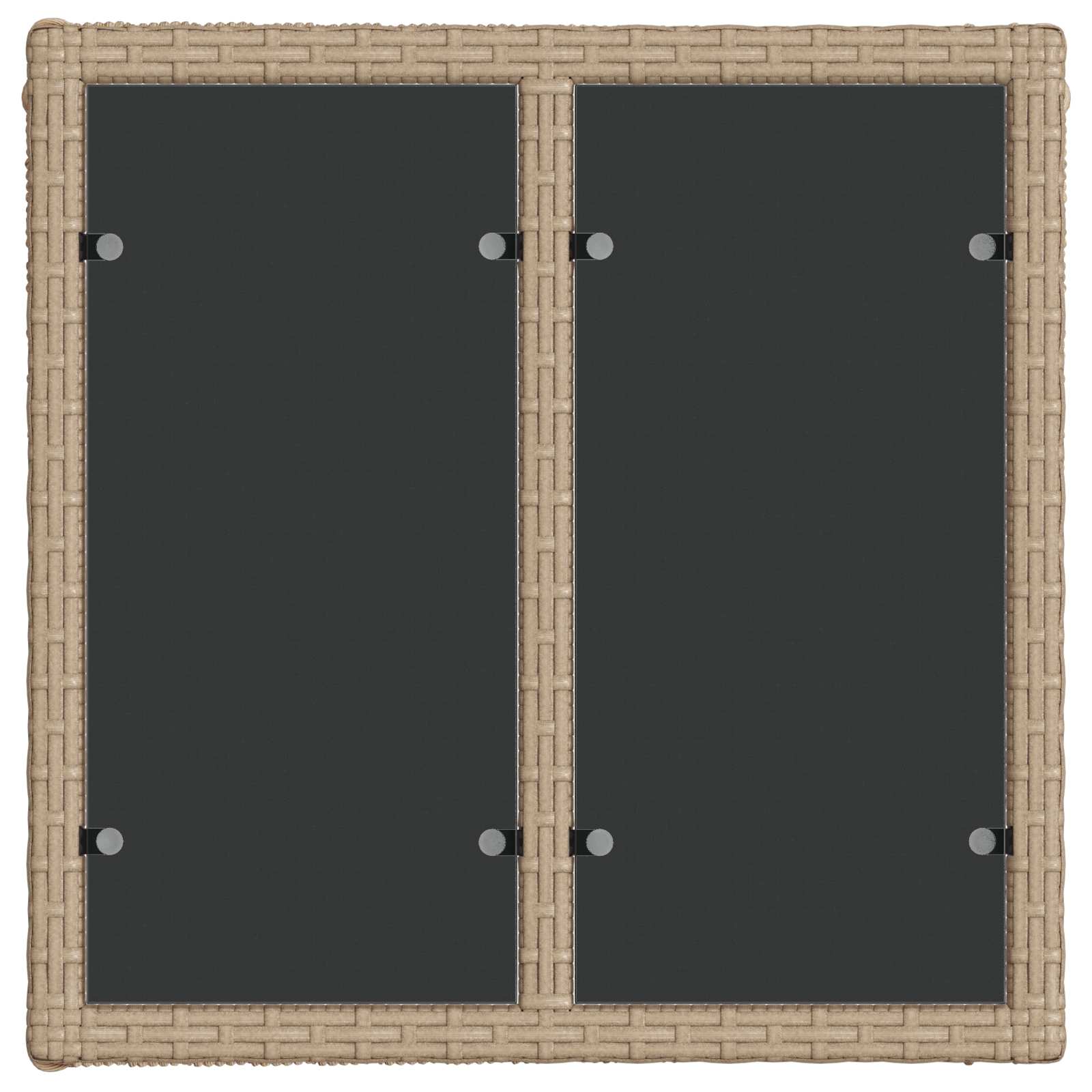 Ensemble de canapé de jardin 7 pcs Beige polyrotin - XIOS