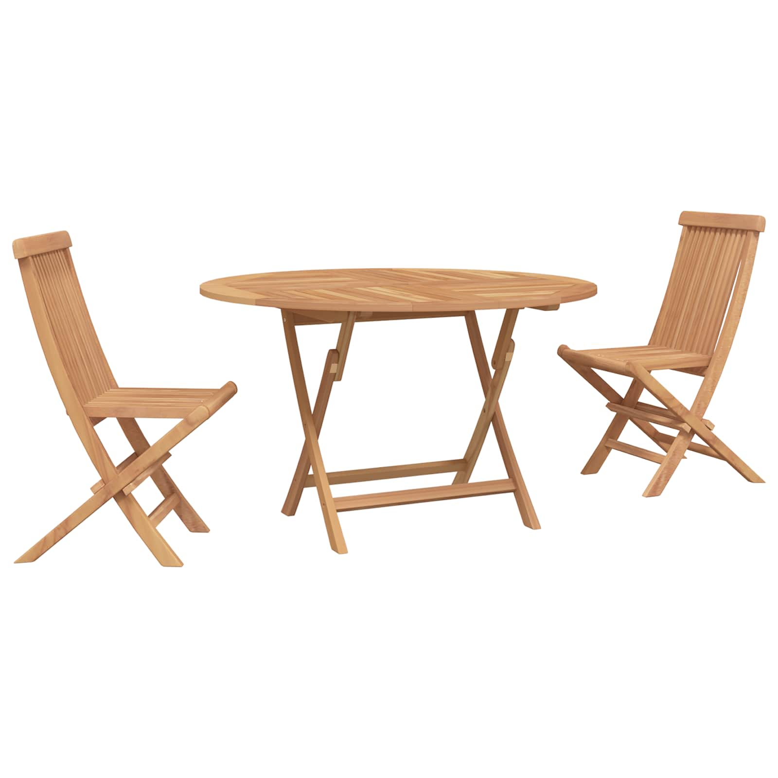 Ensemble bistro de jardin 3 pcs Naturel Bois de teck massif - XIOS
