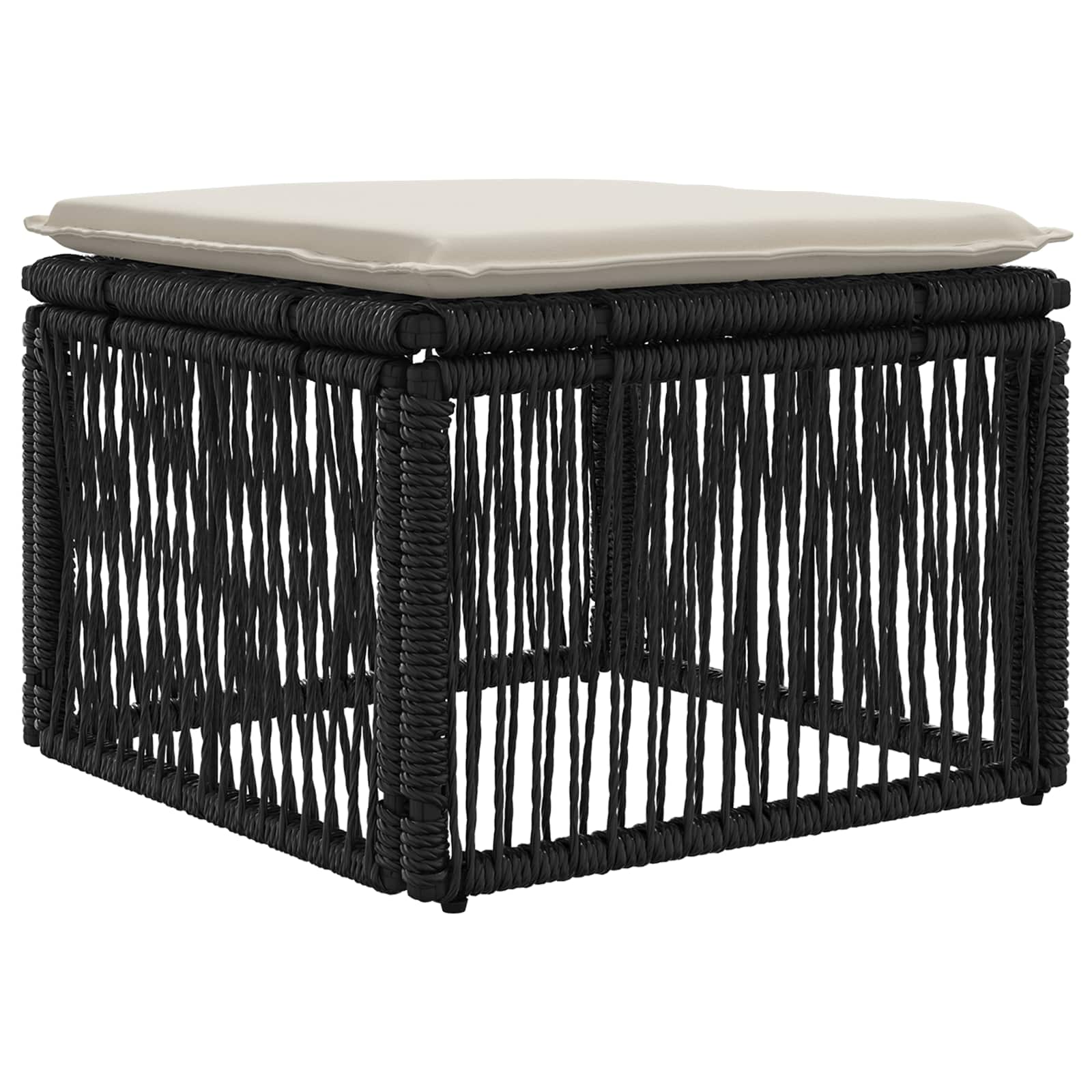 Ensemble de canapé de jardin 9 pcs Noir polyrotin - XIOS