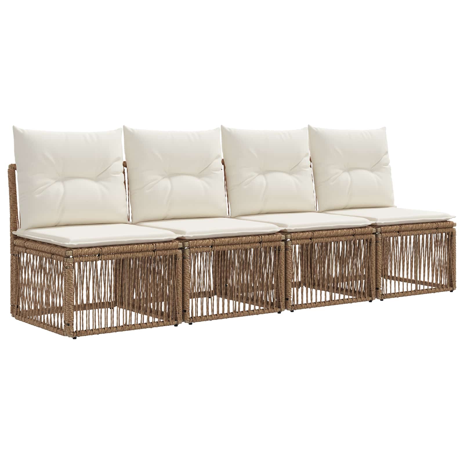 Ensemble de canapé de jardin 8 pcs Beige et blanc crème - XIOS