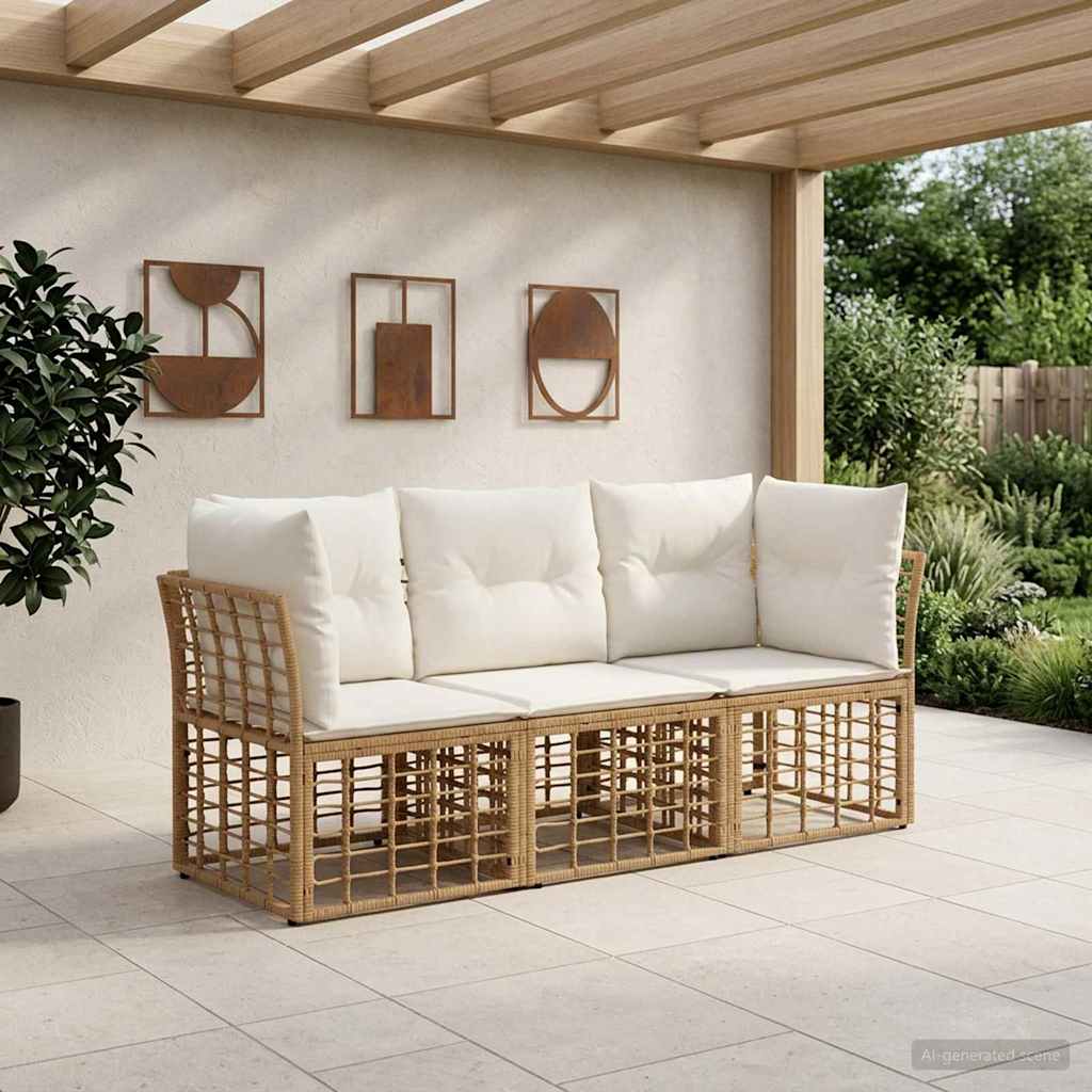 Ensemble de canapés d'extérieur Naturel Polyester - XIOS