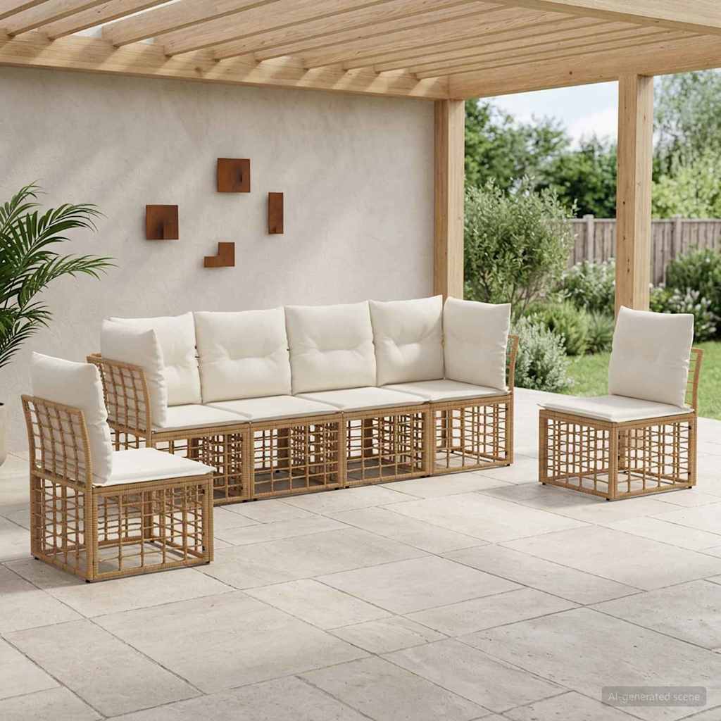 Ensemble de canapés d'extérieur Naturel Polyester - XIOS