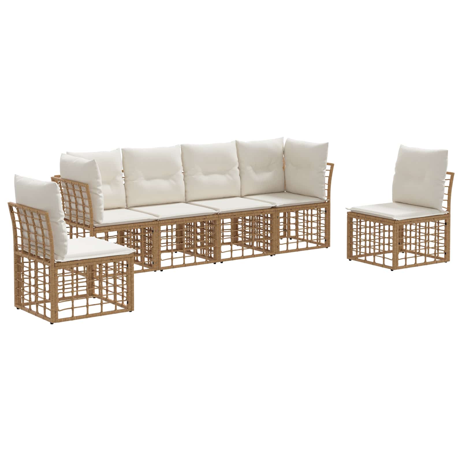 Ensemble de canapés d'extérieur Naturel Polyester - XIOS
