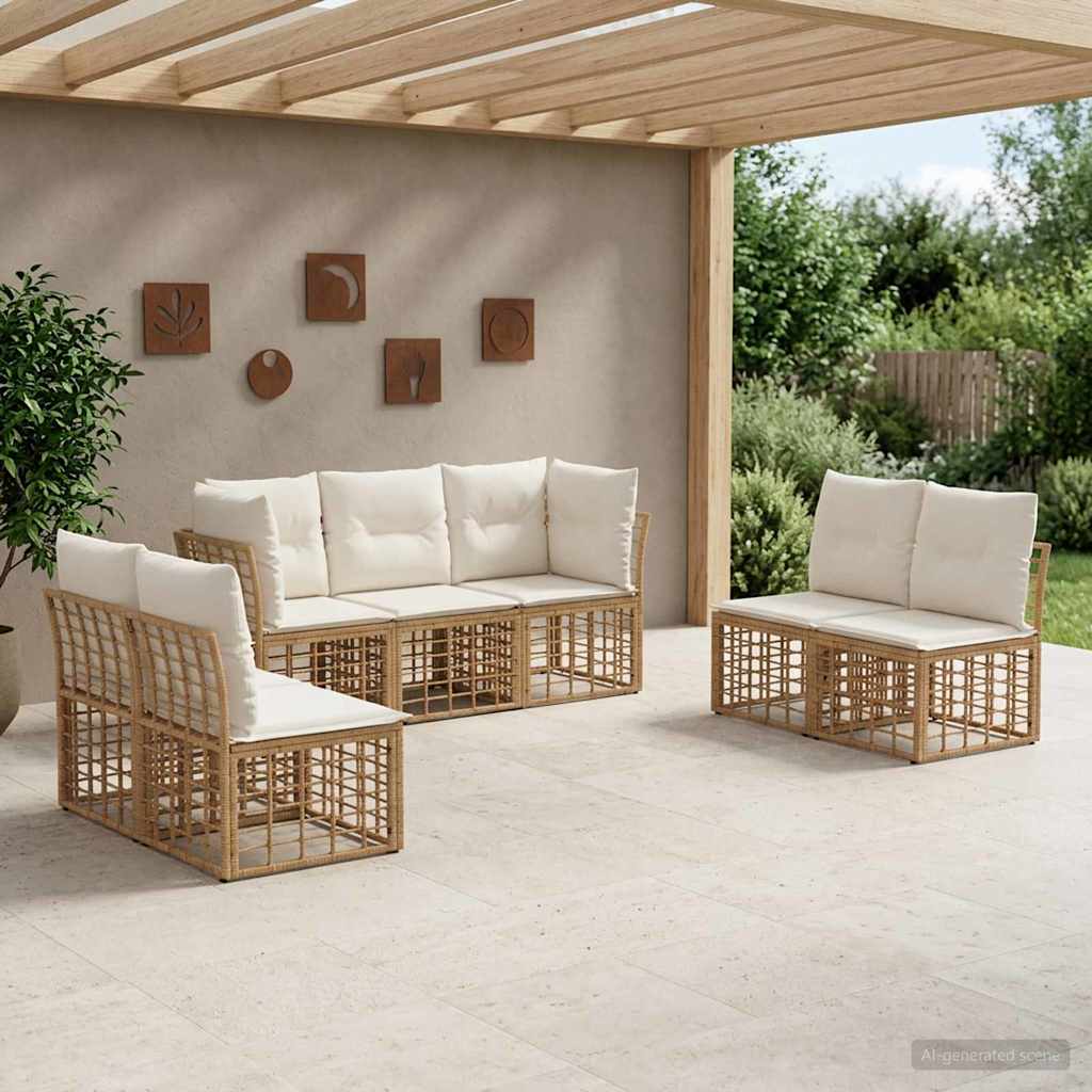 Ensemble de canapés d'extérieur Naturel Polyester - XIOS