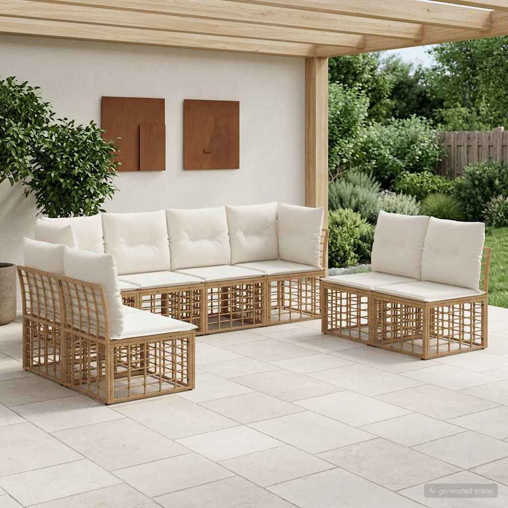 Ensemble de canapés d'extérieur Naturel Polyester - XIOS