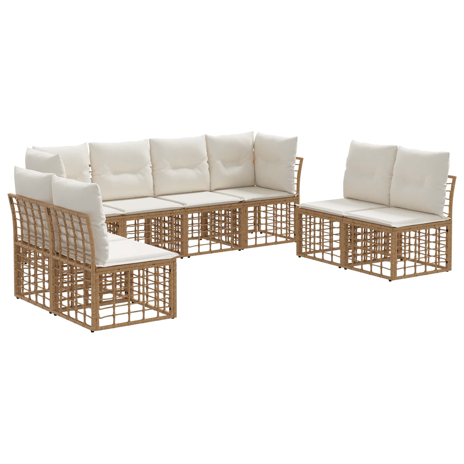 Ensemble de canapés d'extérieur Naturel Polyester - XIOS