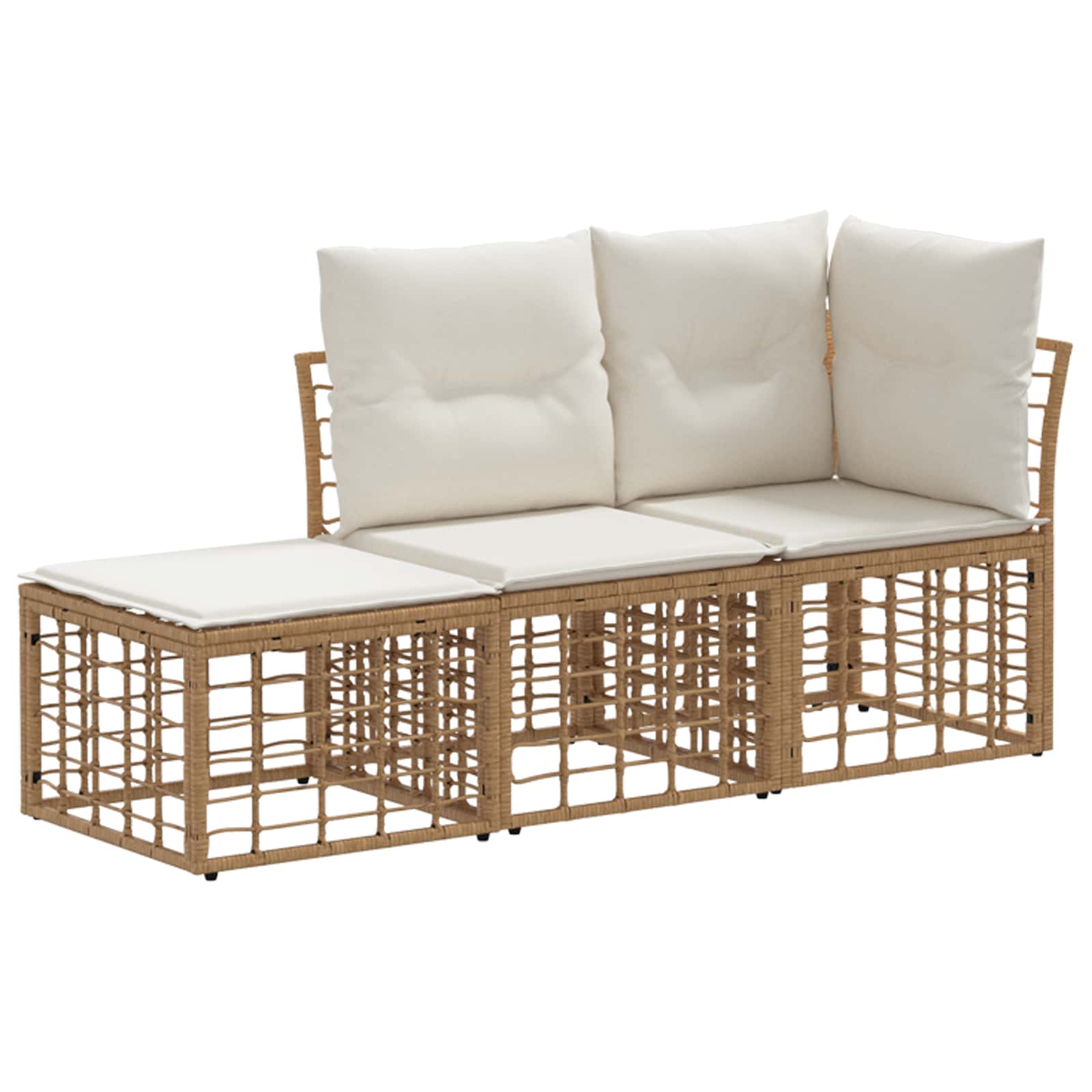 Ensemble de canapés d'extérieur 3 pcs Naturel Polyester - XIOS