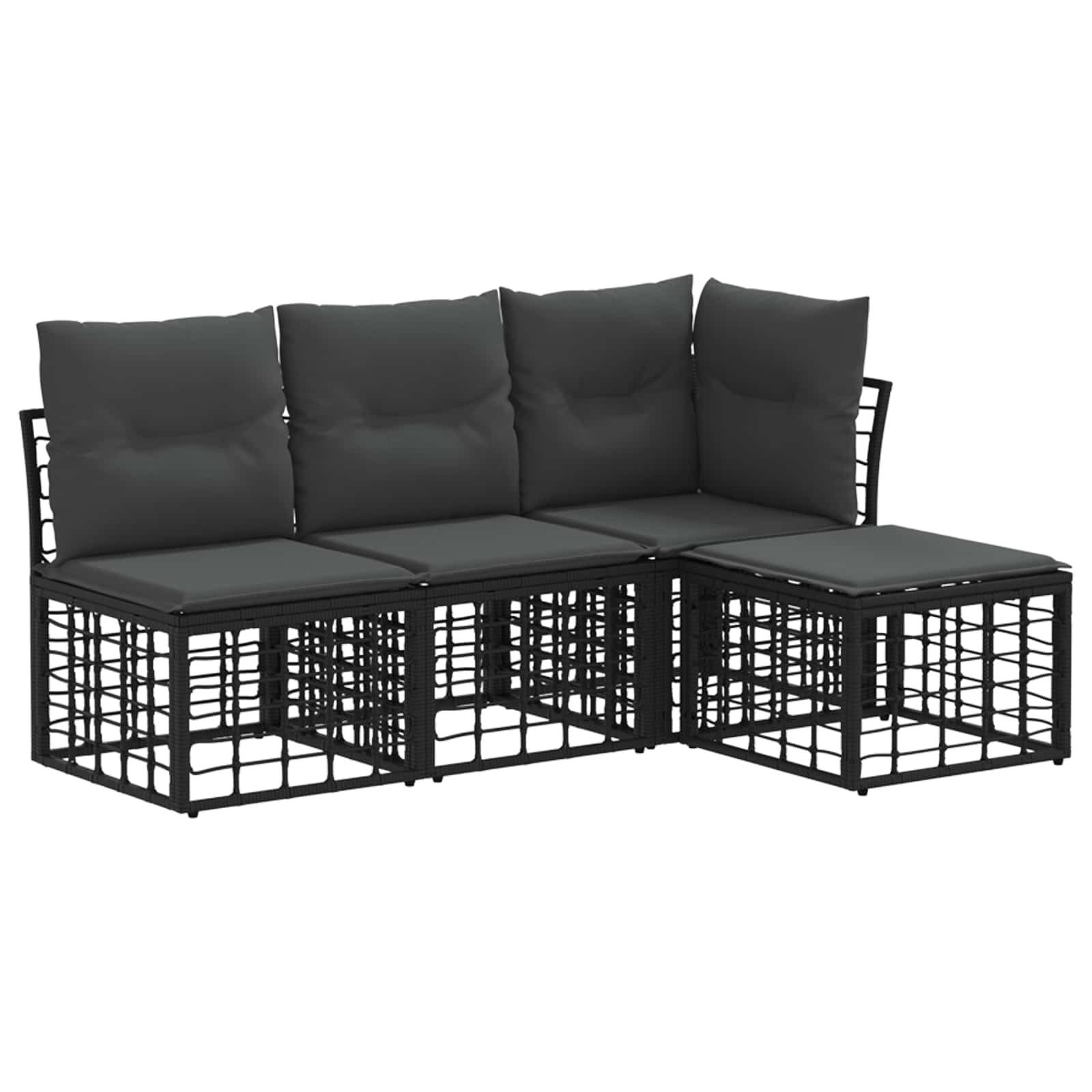 Ensemble de canapés d'extérieur Noir Polyester - XIOS