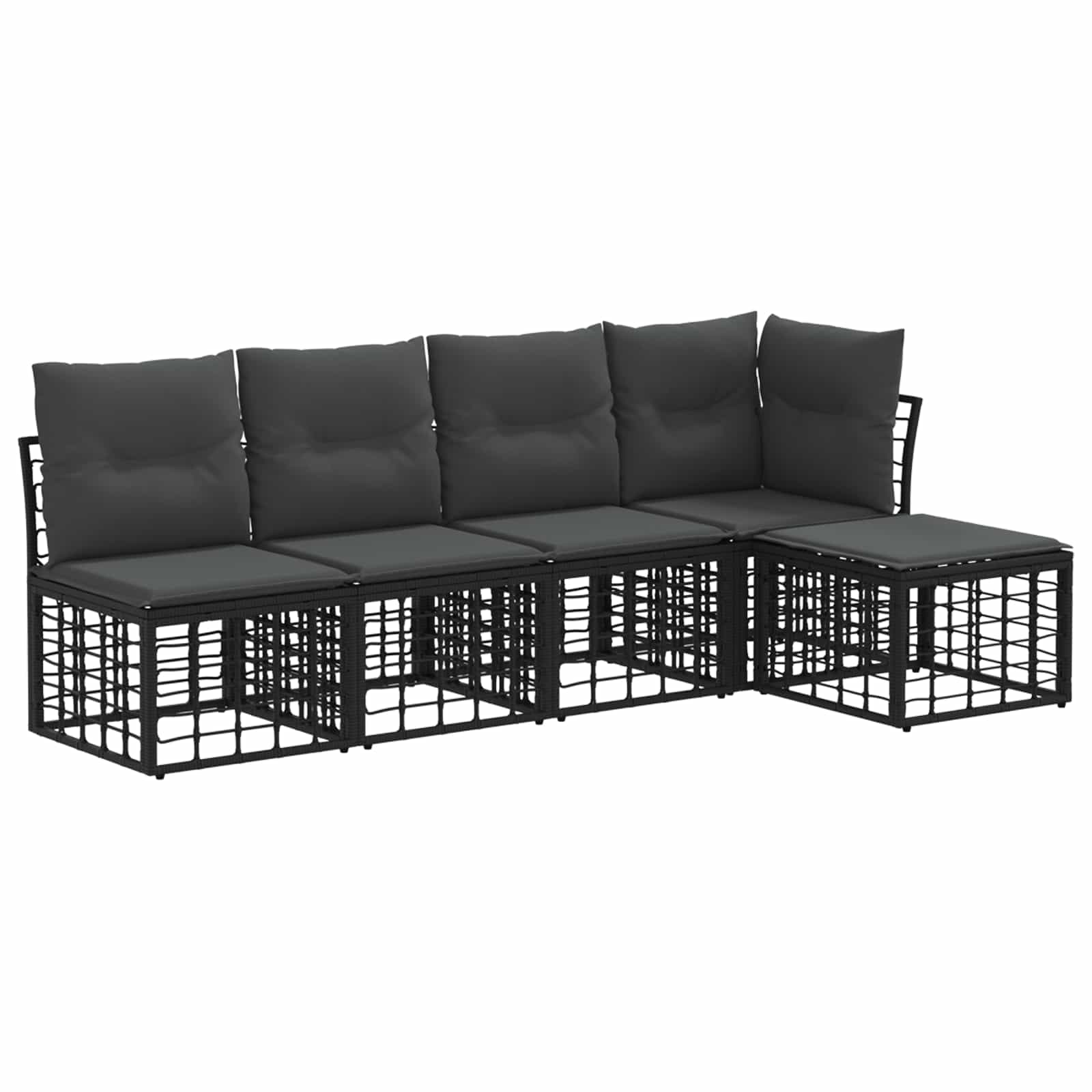 Ensemble de canapés d'extérieur Noir Polyester - XIOS