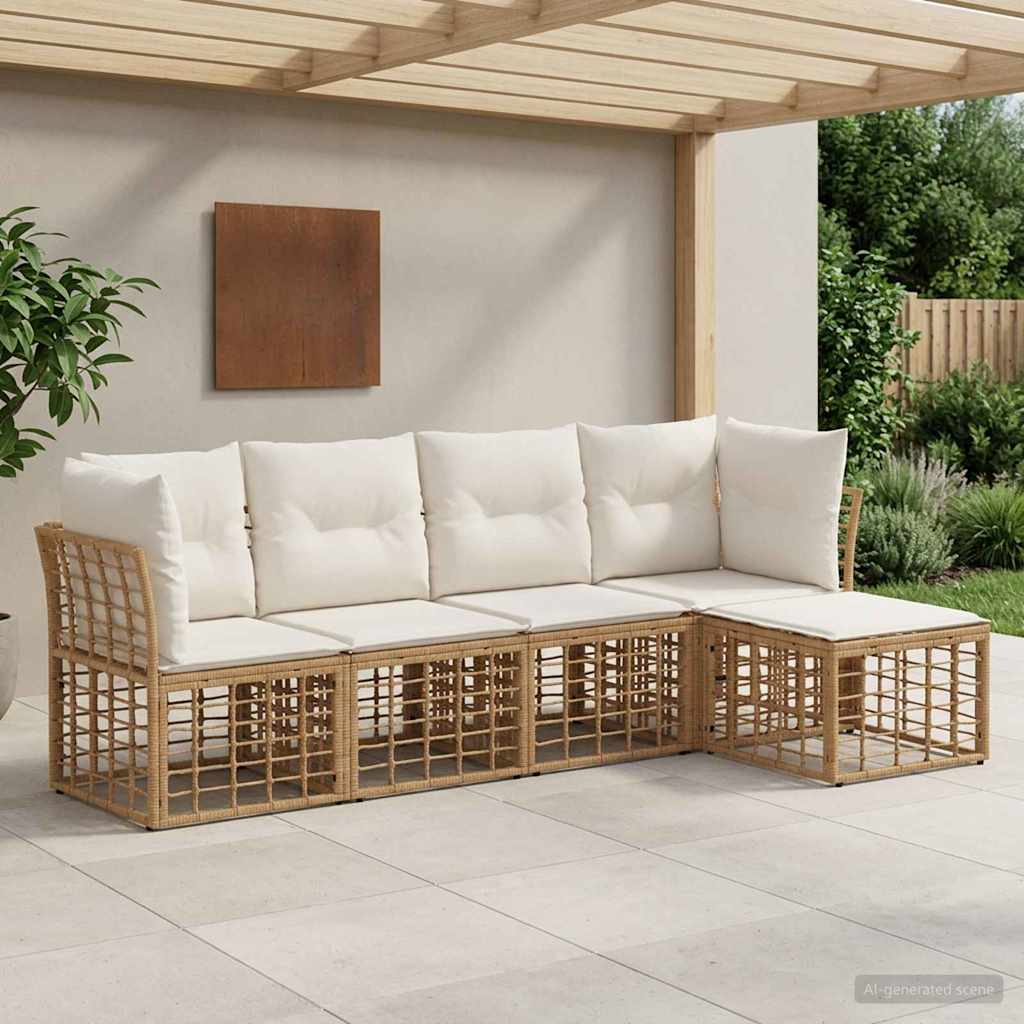 Ensemble de canapés d'extérieur Naturel Polyester - XIOS