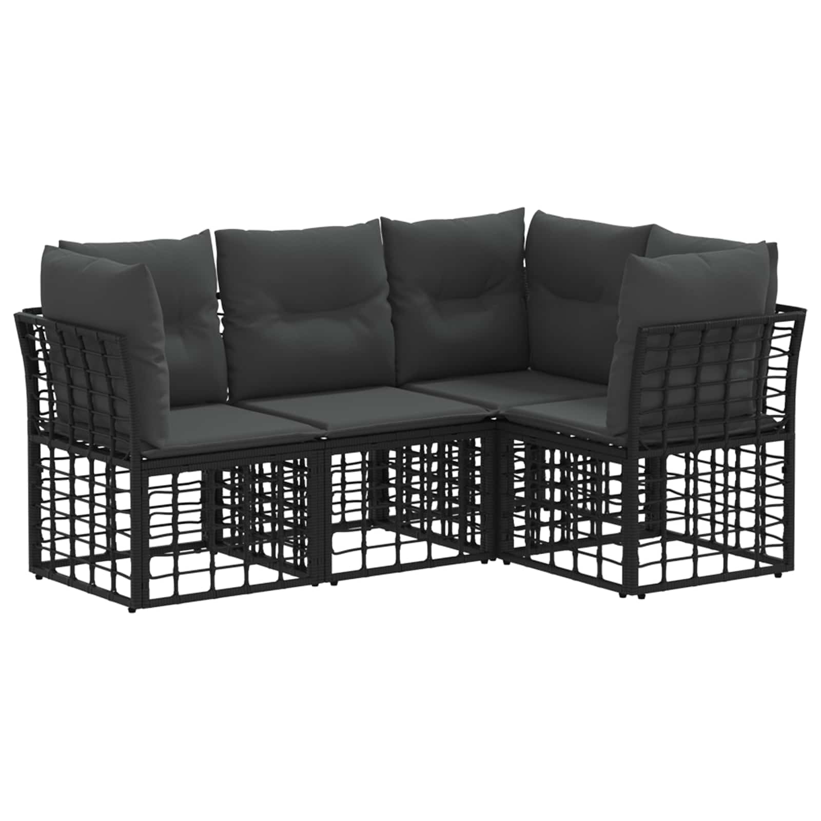 Ensemble de canapés d'extérieur Noir Polyester - XIOS