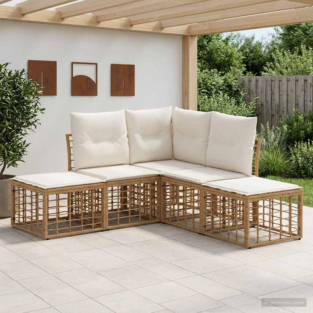 Ensemble de canapés d'extérieur Naturel Polyester - XIOS