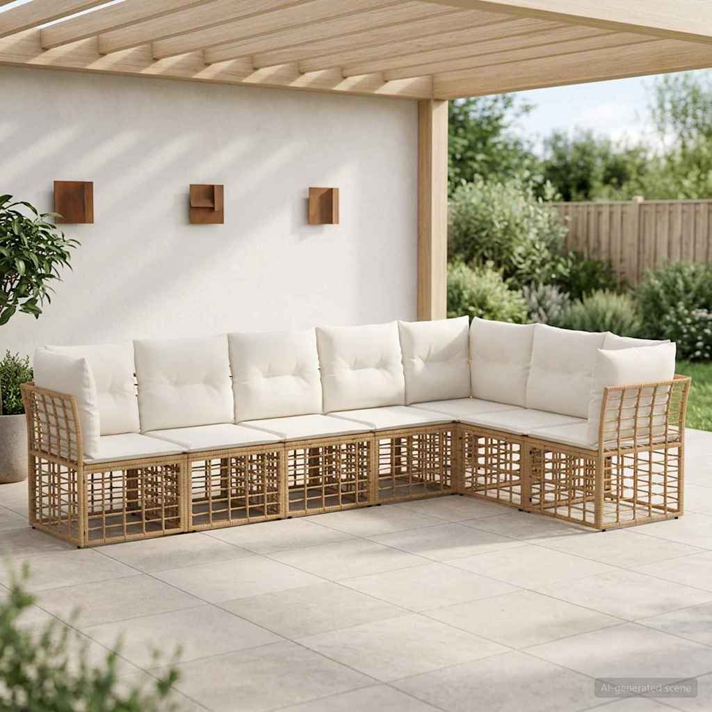 Ensemble de canapés d'extérieur Naturel Polyester - XIOS