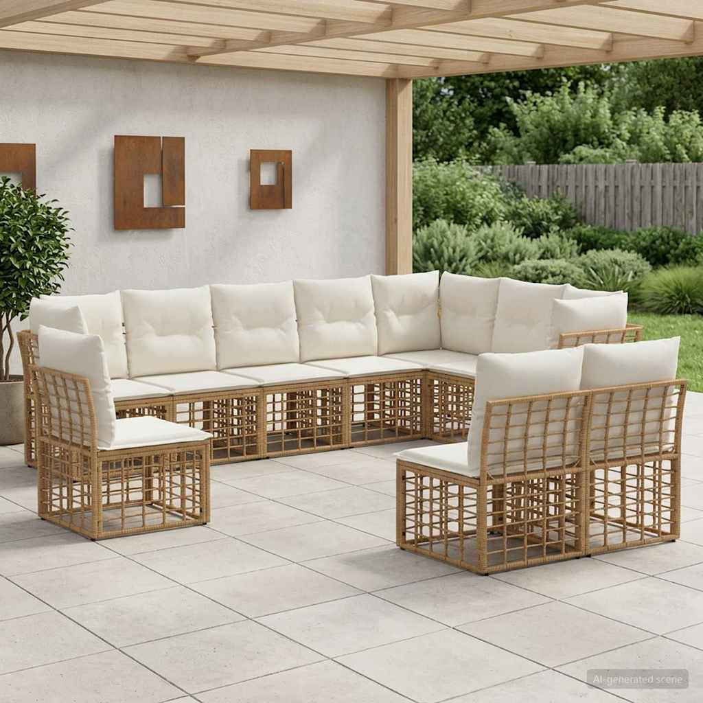 Ensemble de canapés d'extérieur Naturel Polyester - XIOS