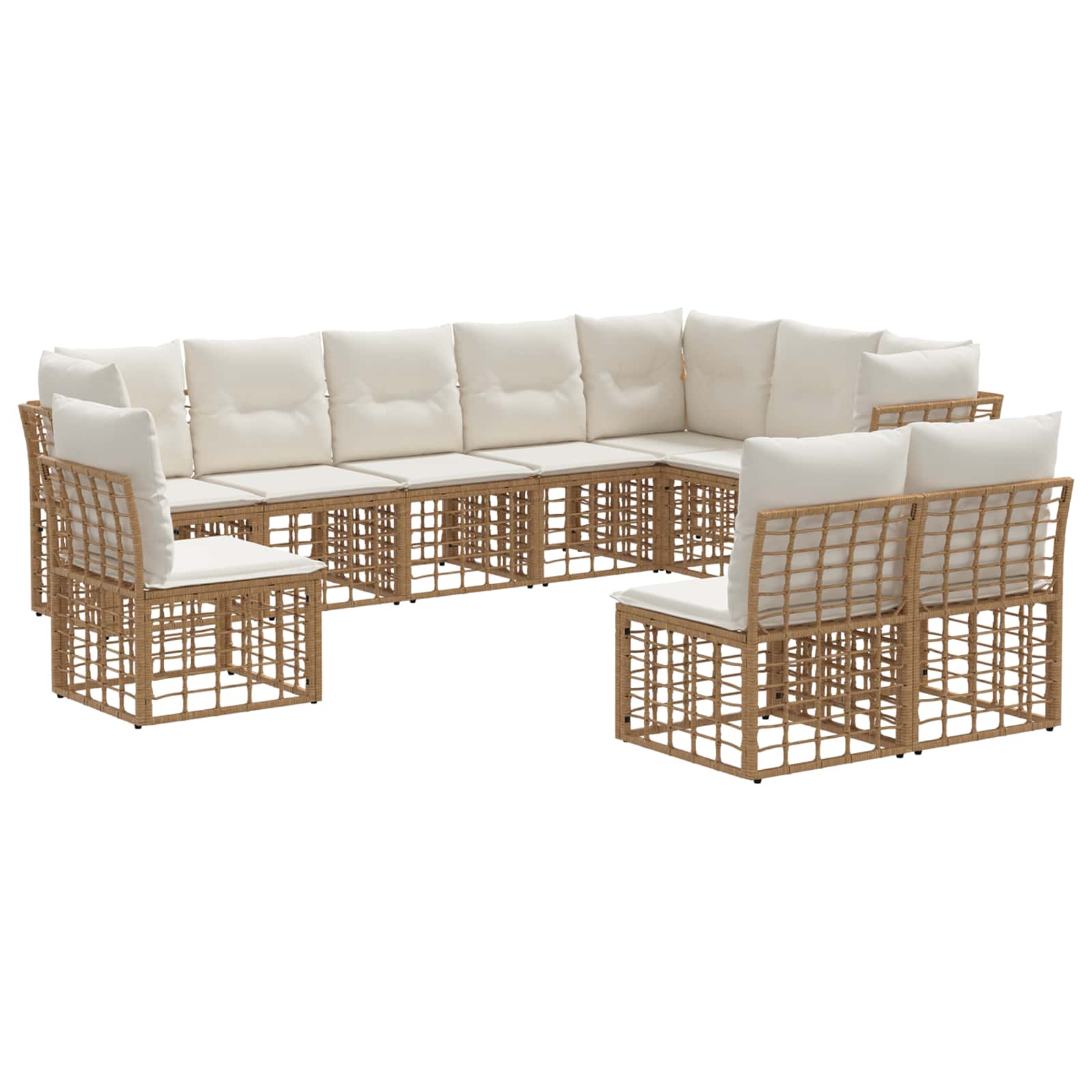 Ensemble de canapés d'extérieur Naturel Polyester - XIOS