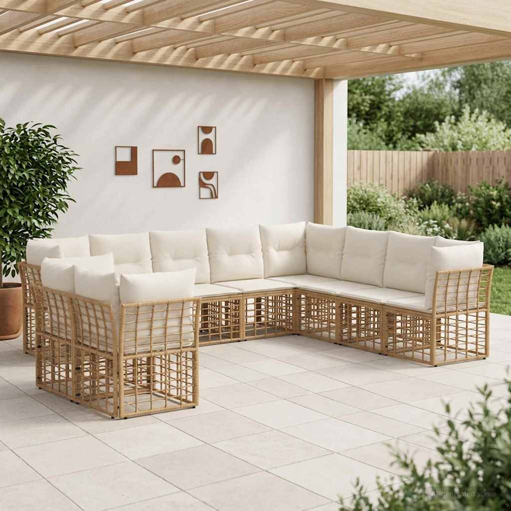 Ensemble de canapés d'extérieur Naturel Polyester - XIOS