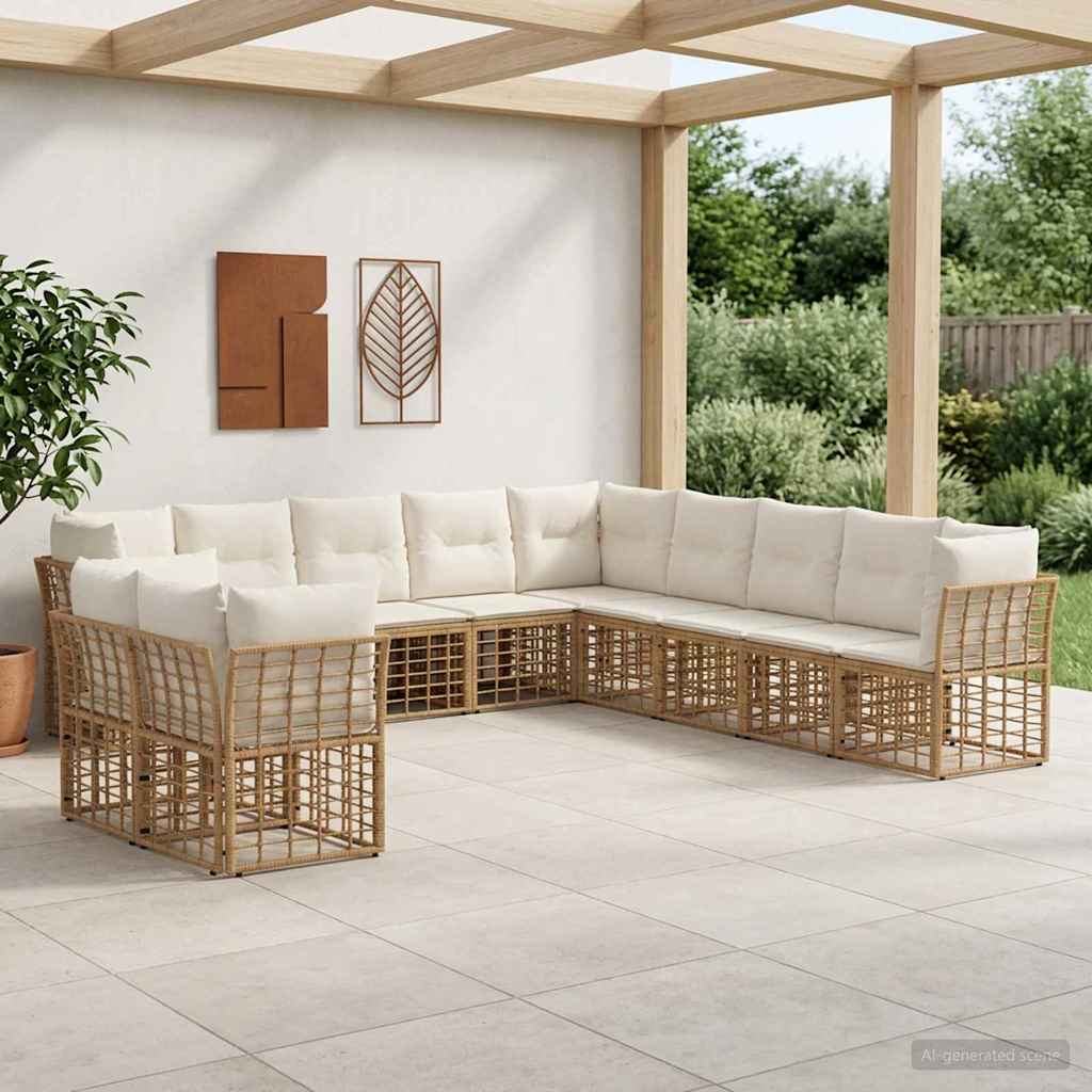 Ensemble de canapés d'extérieur Naturel Polyester - XIOS