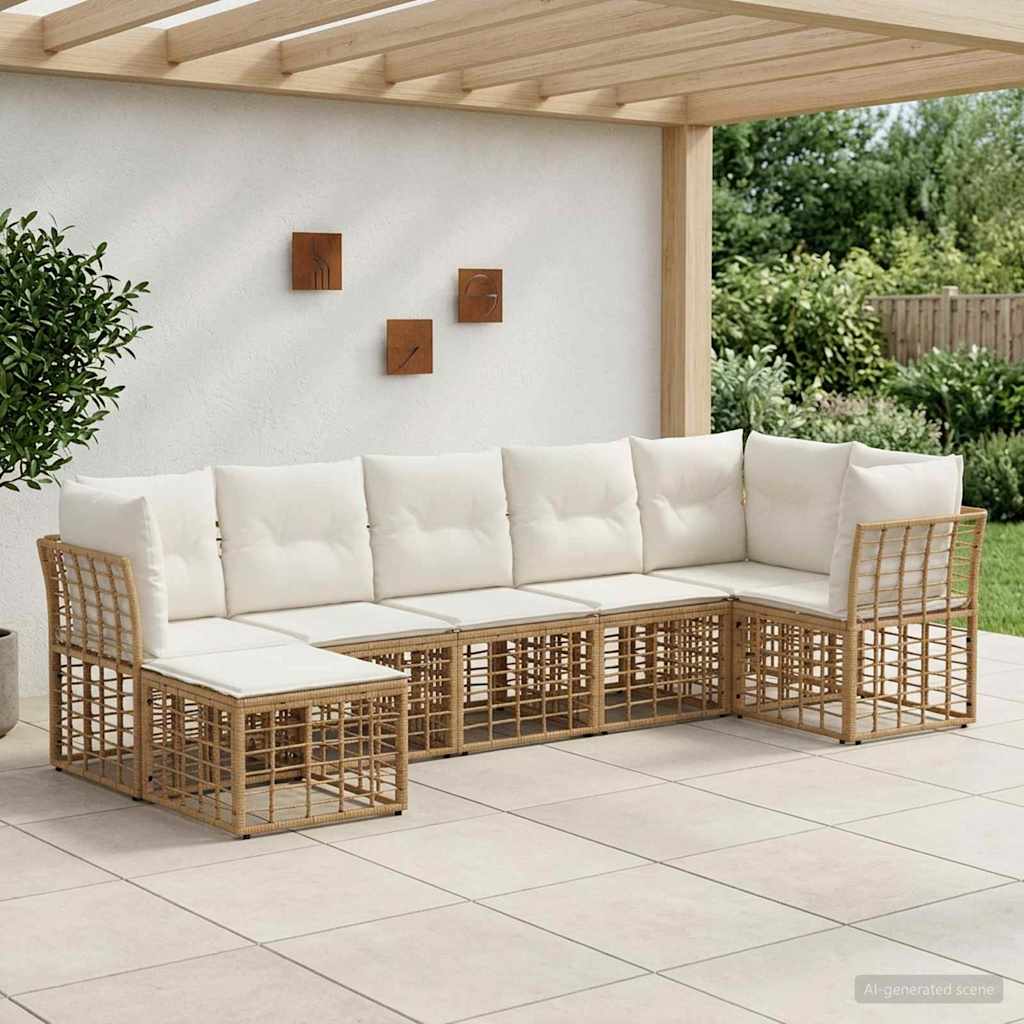 Ensemble de canapés d'extérieur Naturel Polyester - XIOS