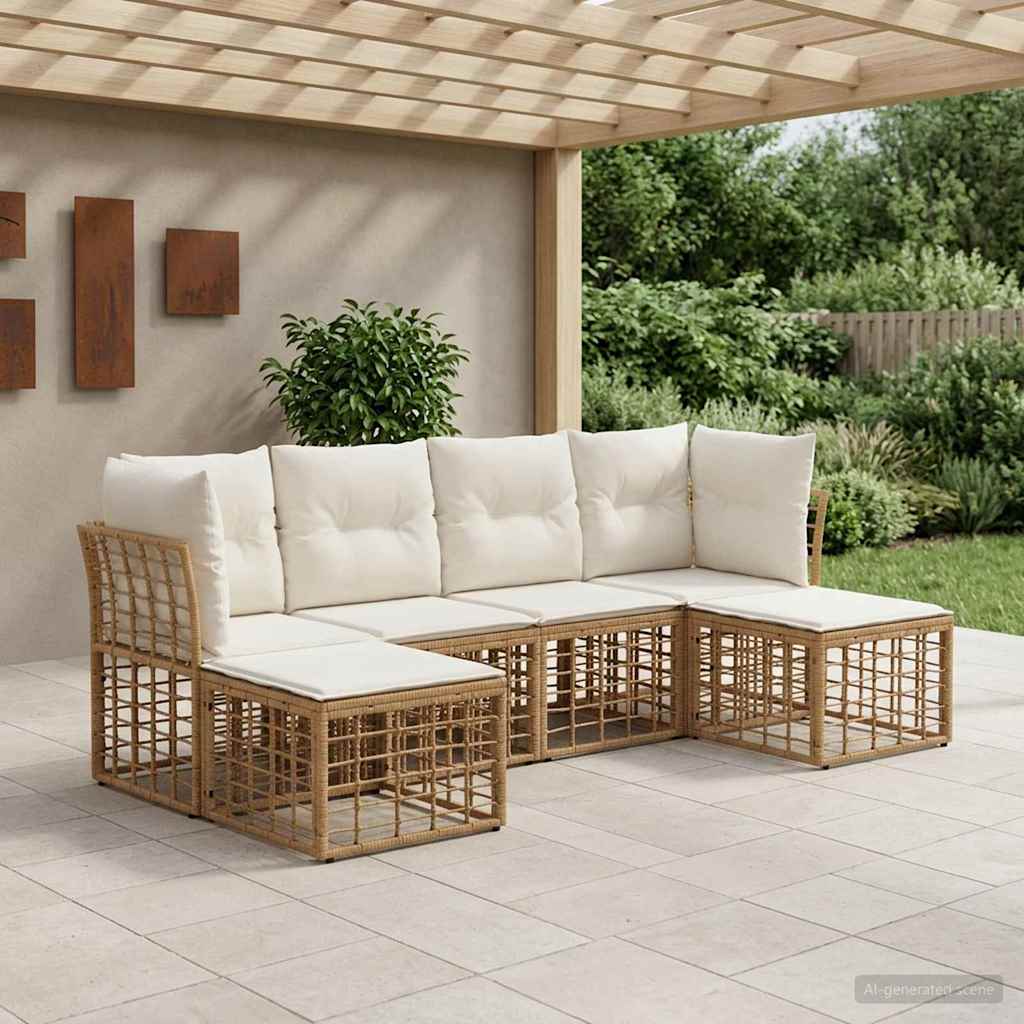 Ensemble de canapés d'extérieur Naturel Polyester - XIOS