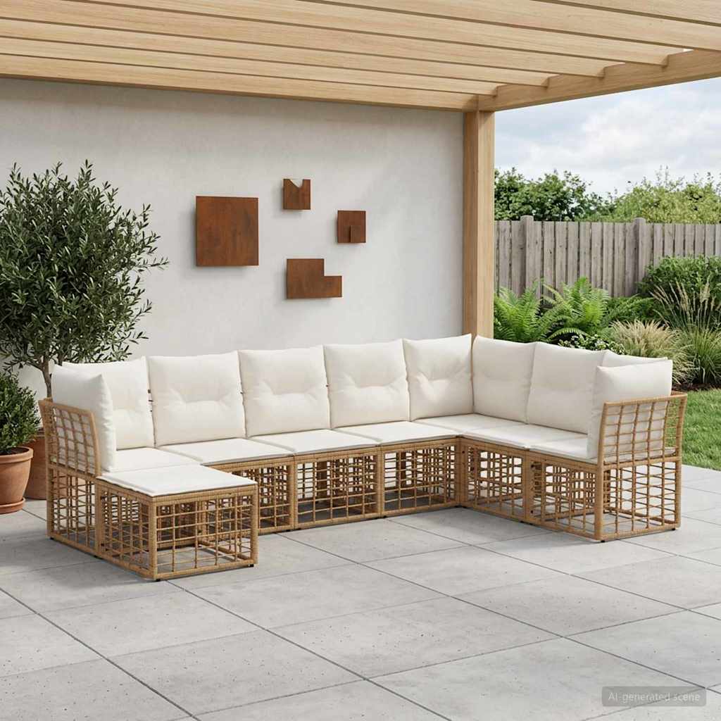Ensemble de canapés d'extérieur Naturel Polyester - XIOS