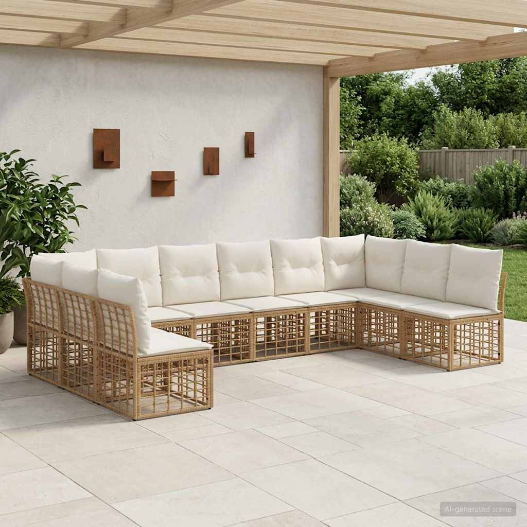 Ensemble de canapés d'extérieur Naturel Polyester - XIOS