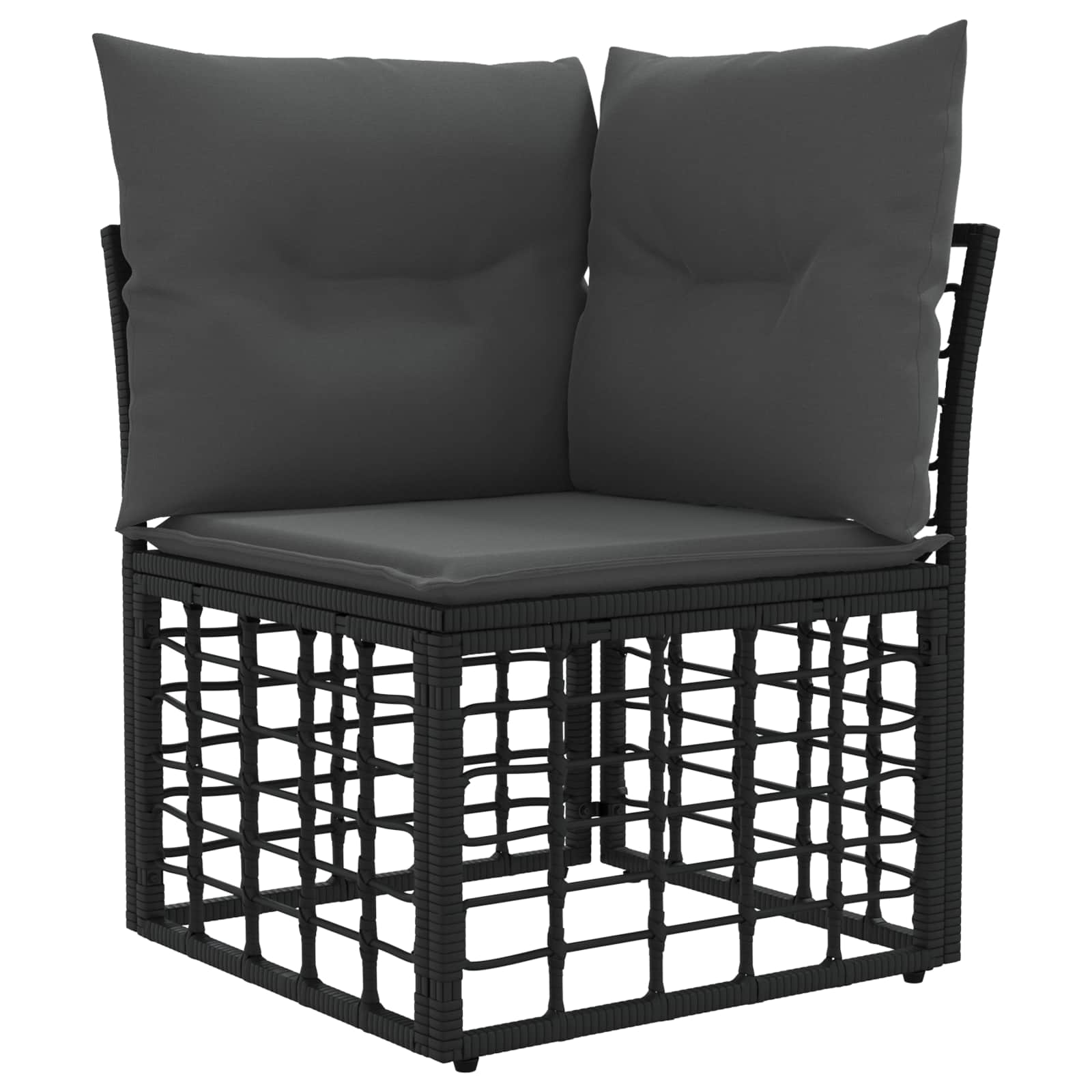 Ensemble de canapés d'extérieur Noir et Gris foncé Polyester - XIOS