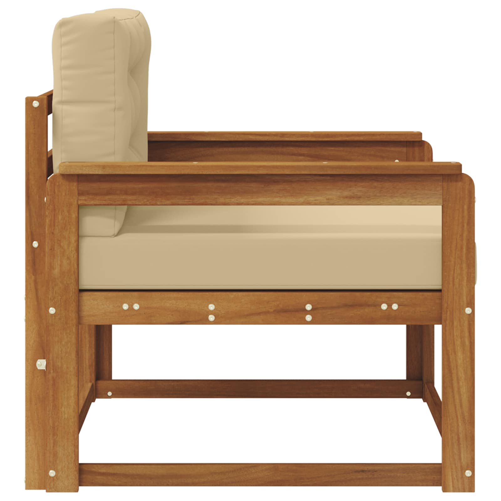 Sofa de milieu extérieur Bois d'Acacia Massif Naturel - XIOS
