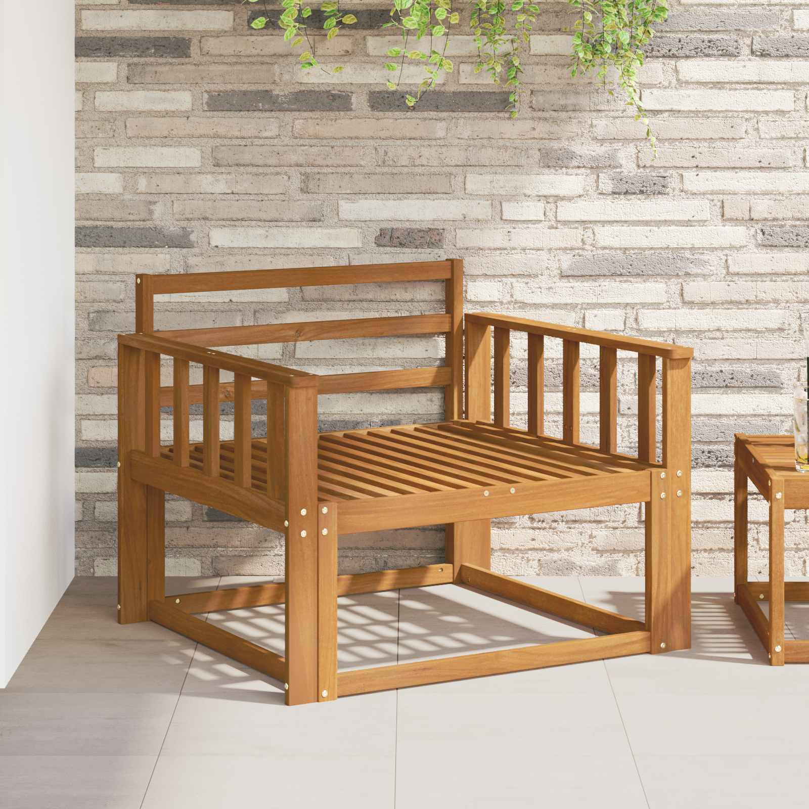 Sofa de milieu extérieur Bois d'Acacia Massif Naturel - XIOS