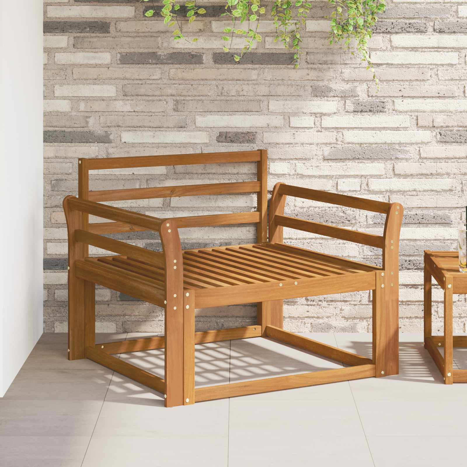 Sofa de milieu extérieur Bois d'Acacia Massif Naturel - XIOS
