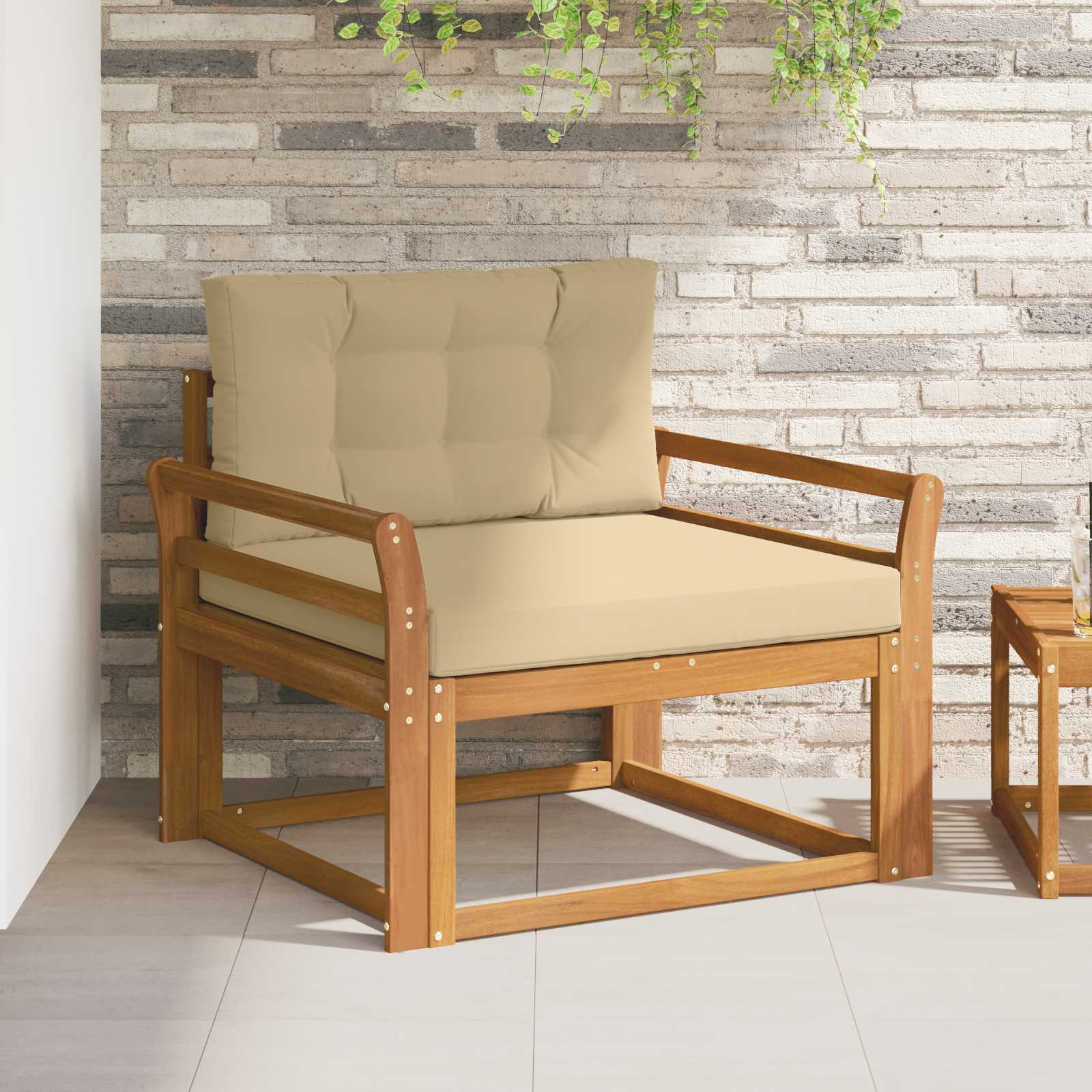 Sofa de milieu extérieur Bois d'Acacia Massif Naturel - XIOS