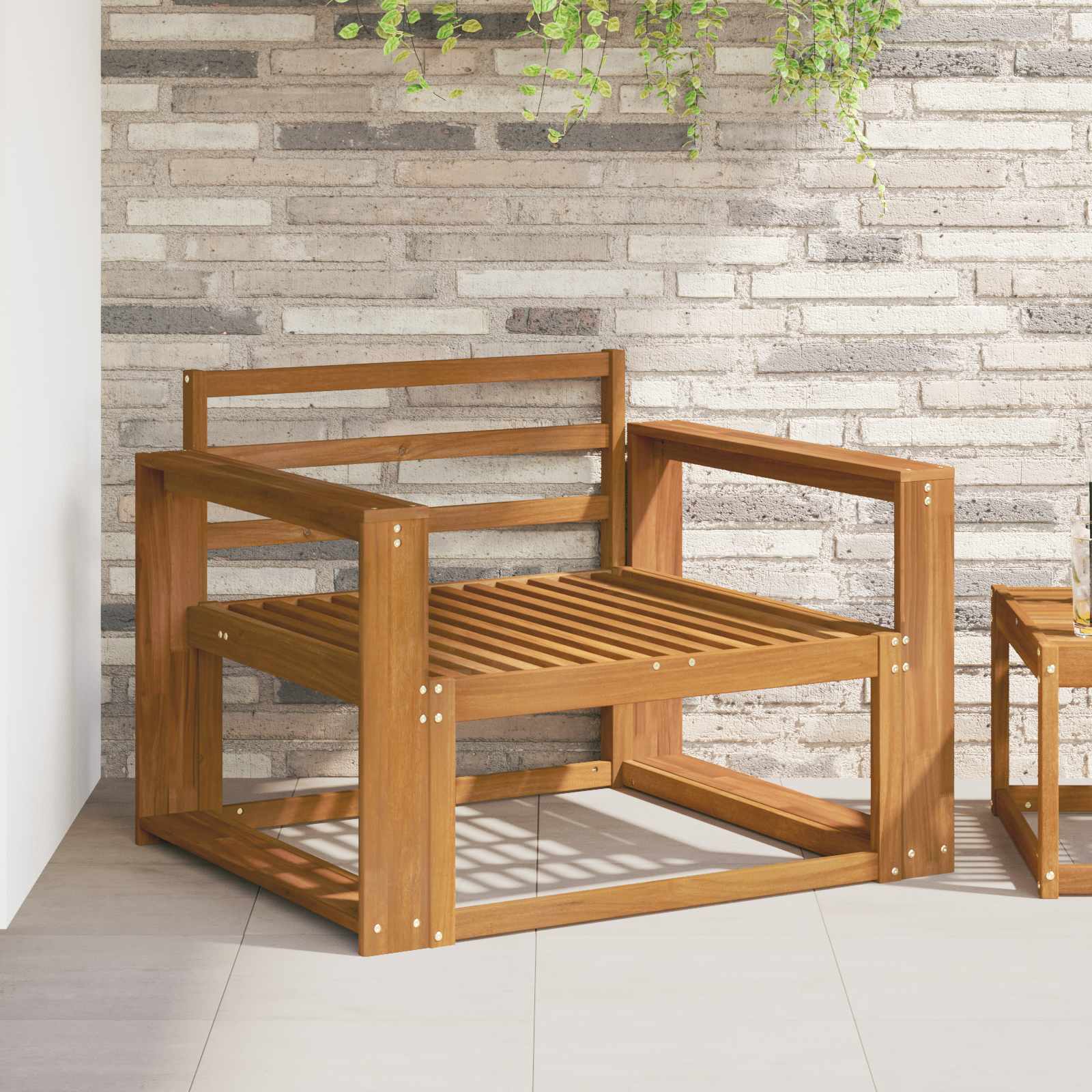 Sofa de milieu extérieur Bois d'Acacia Massif Naturel - XIOS