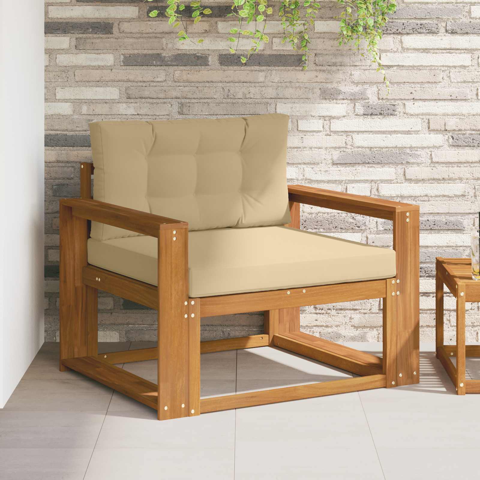 Sofa de milieu extérieur Bois d'Acacia Massif Naturel - XIOS