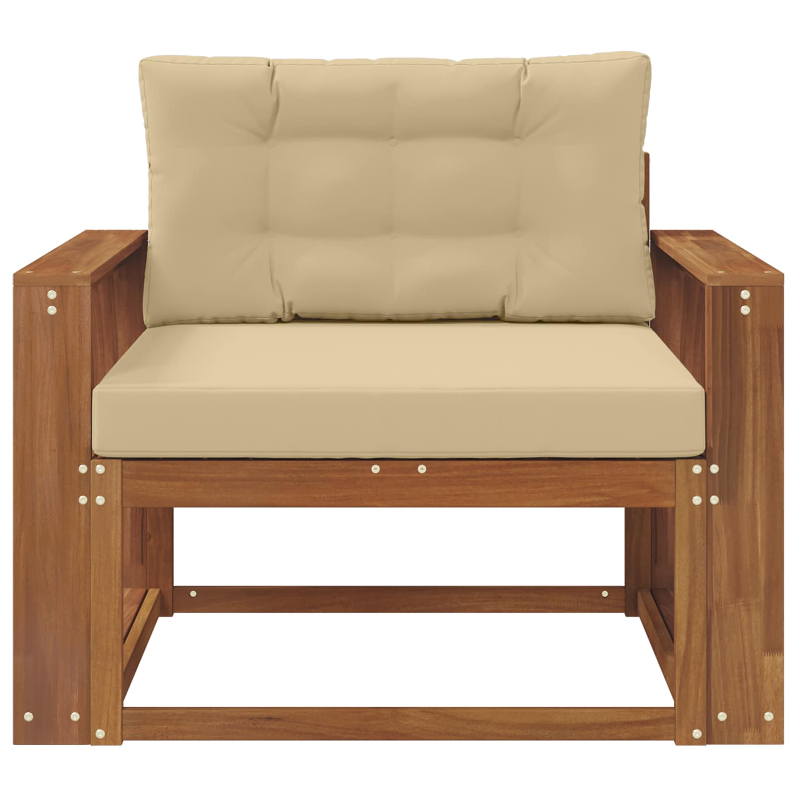 Sofa de milieu extérieur Bois d'Acacia Massif Naturel - XIOS