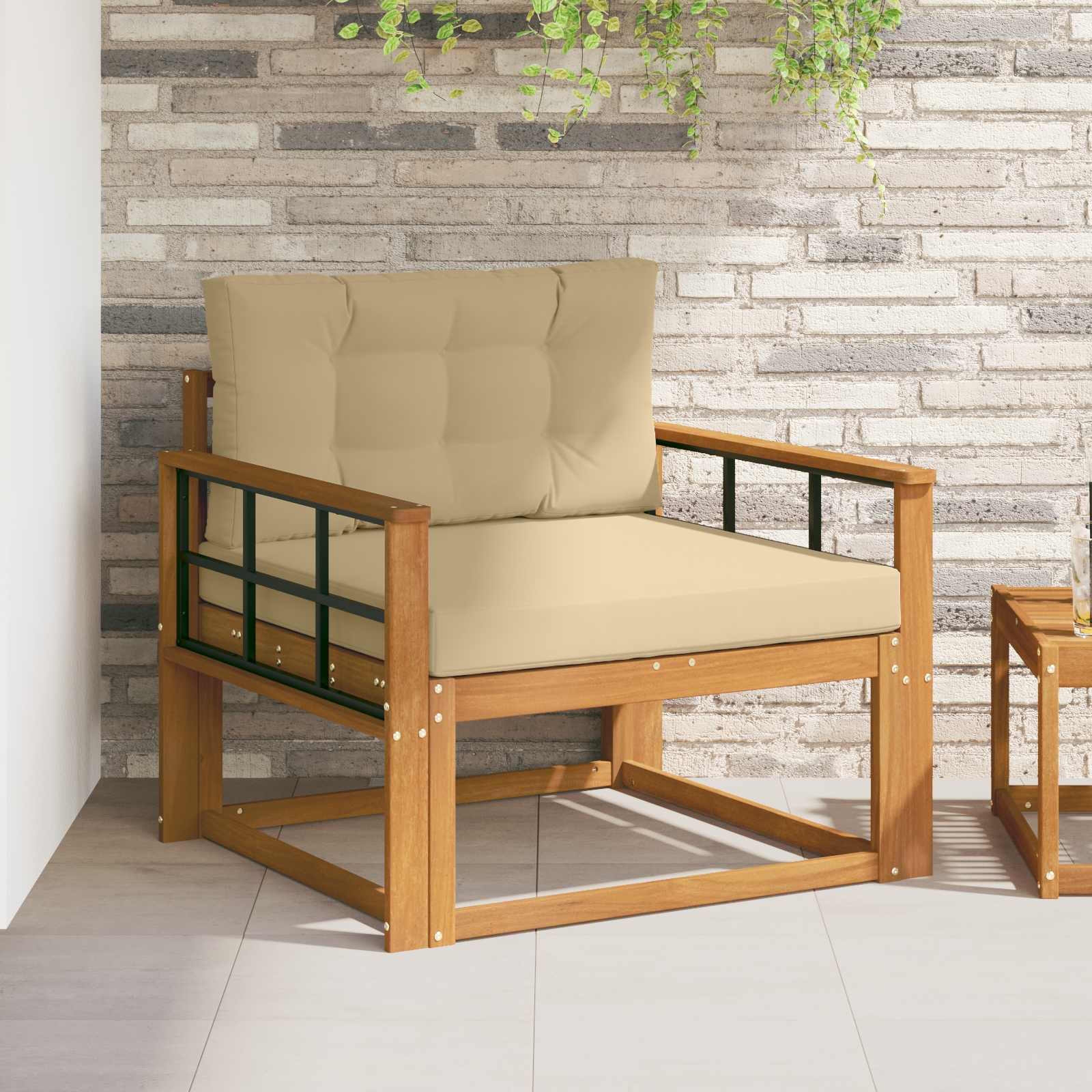 Sofa de milieu extérieur Bois d'Acacia Massif Naturel - XIOS