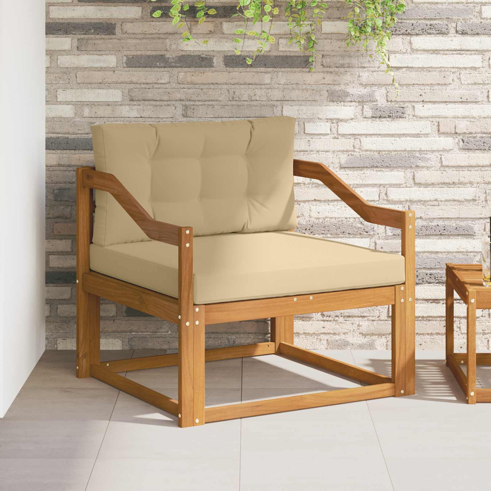 Sofa de milieu extérieur Bois d'Acacia Massif Naturel - XIOS