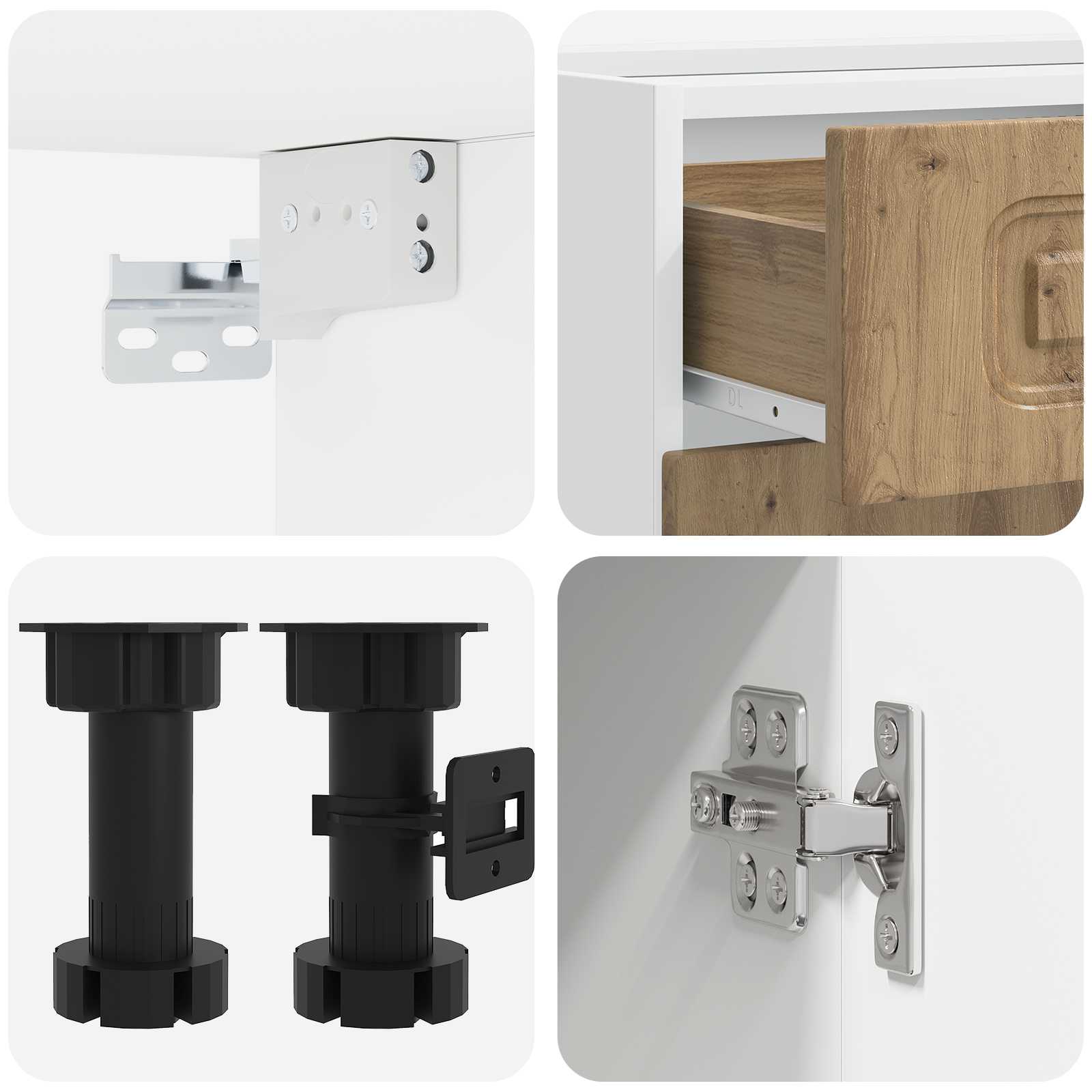 Unité de cuisine KALMAR 5 pc Chêne artisanal Bois d'ingénierie