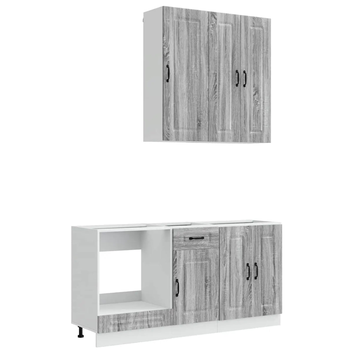 Unité de cuisine KALMAR 5 pc Sonoma gris Bois d’ingénierie - XIOS