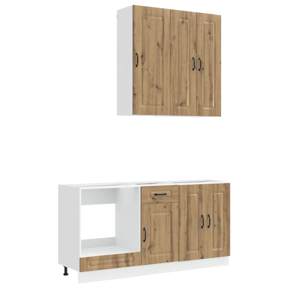 Unité de cuisine KALMAR 5 pc Chêne artisanal Bois d’ingénierie - XIOS