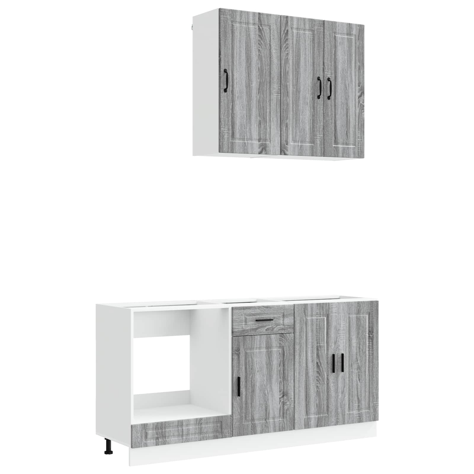 Unité de cuisine PORTO 5 pc Sonoma gris Bois d'ingénierie
