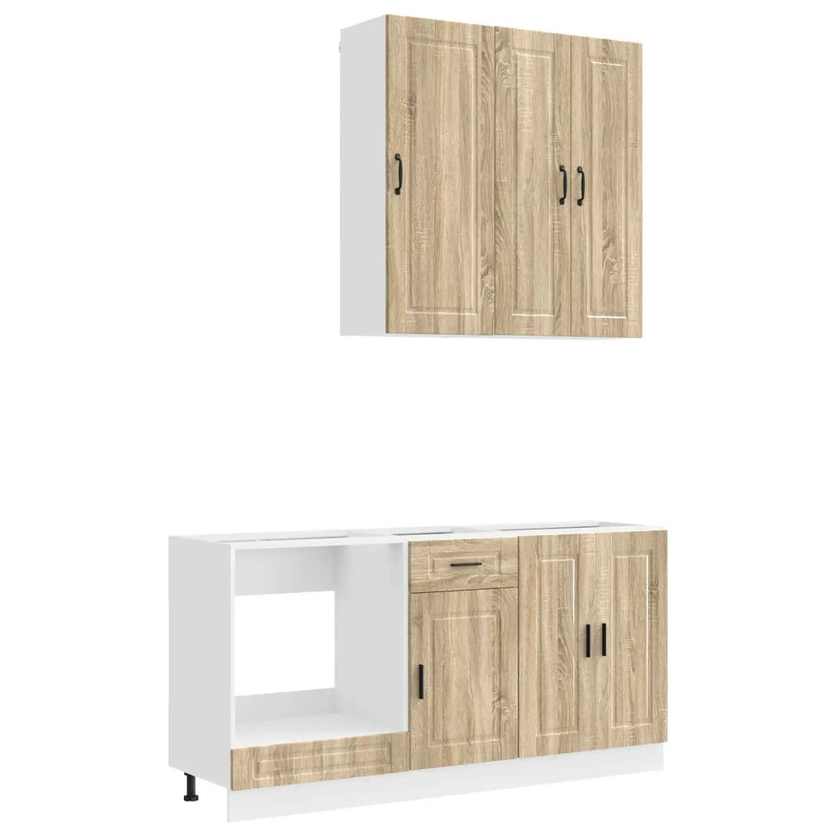 Unité de cuisine PORTO 5 pc Chêne Sonoma Bois d’ingénierie - XIOS